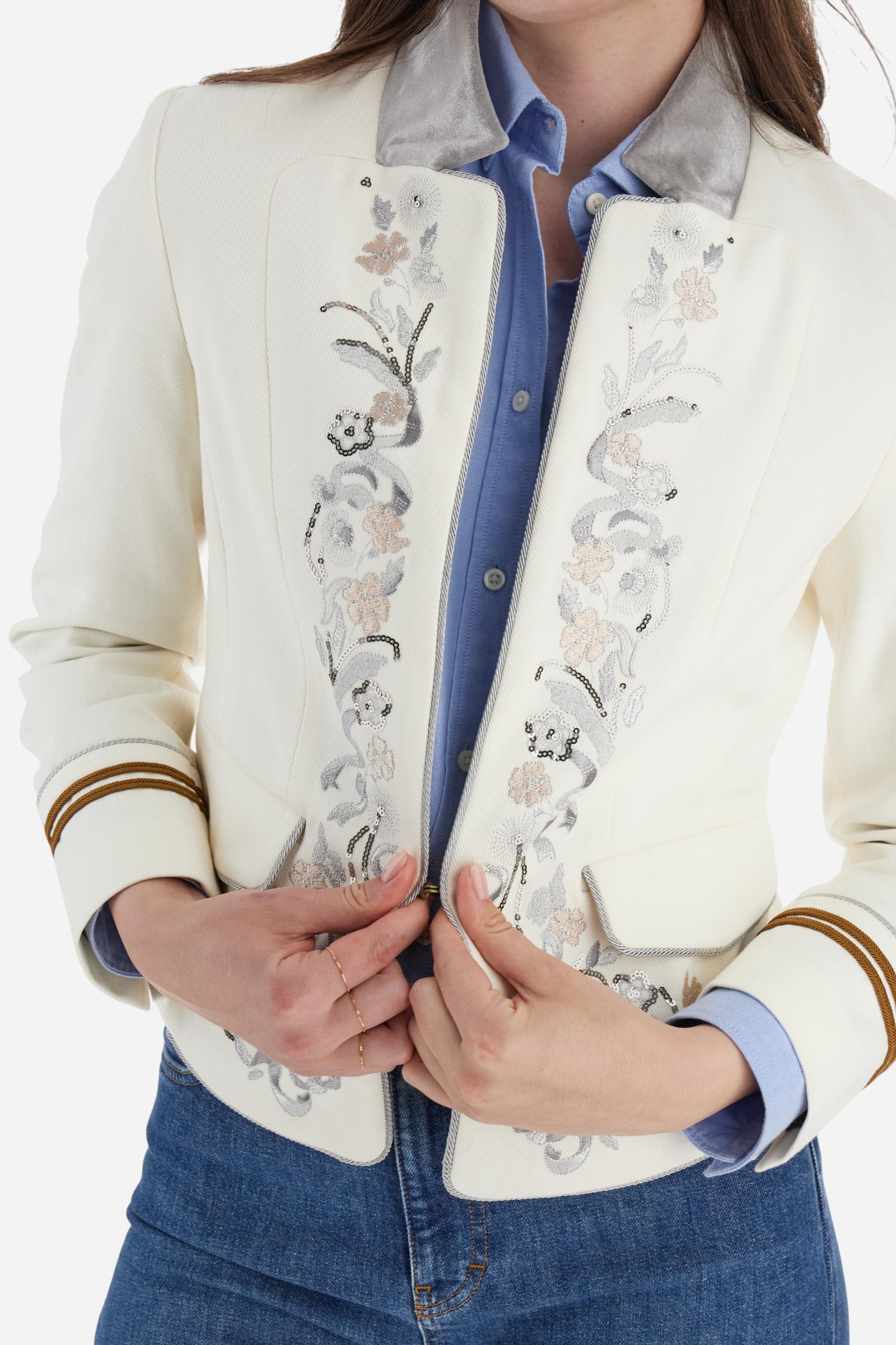 Damenjacke aus schwerem Baumwolltwill - Blanca