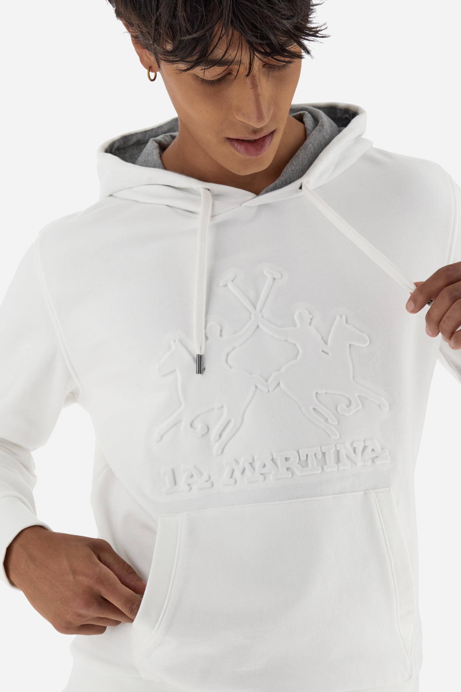 Sweat à capuche en coton avec maxi logo - Benny