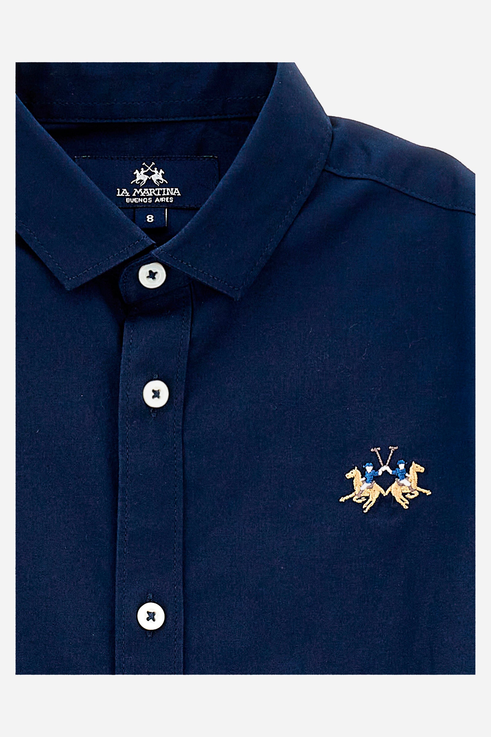 Boys' cotton poplin shirt