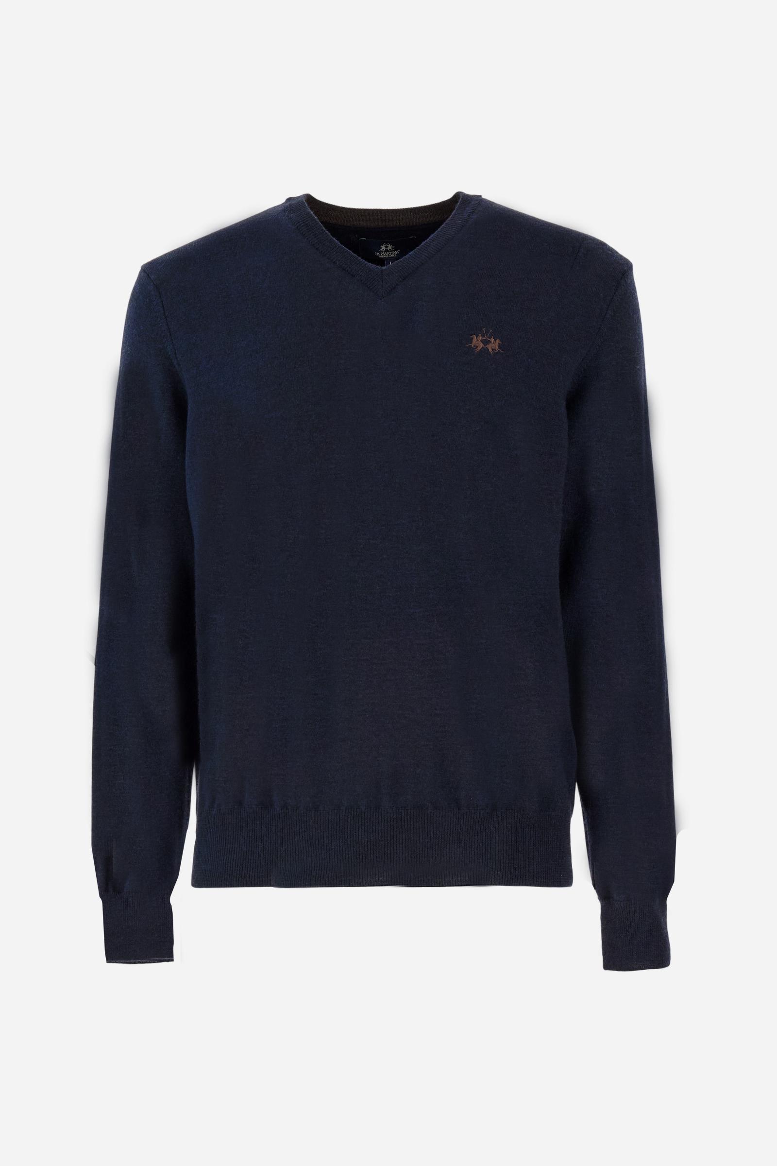 Men’s merino wool V-neck sweater - Barrie