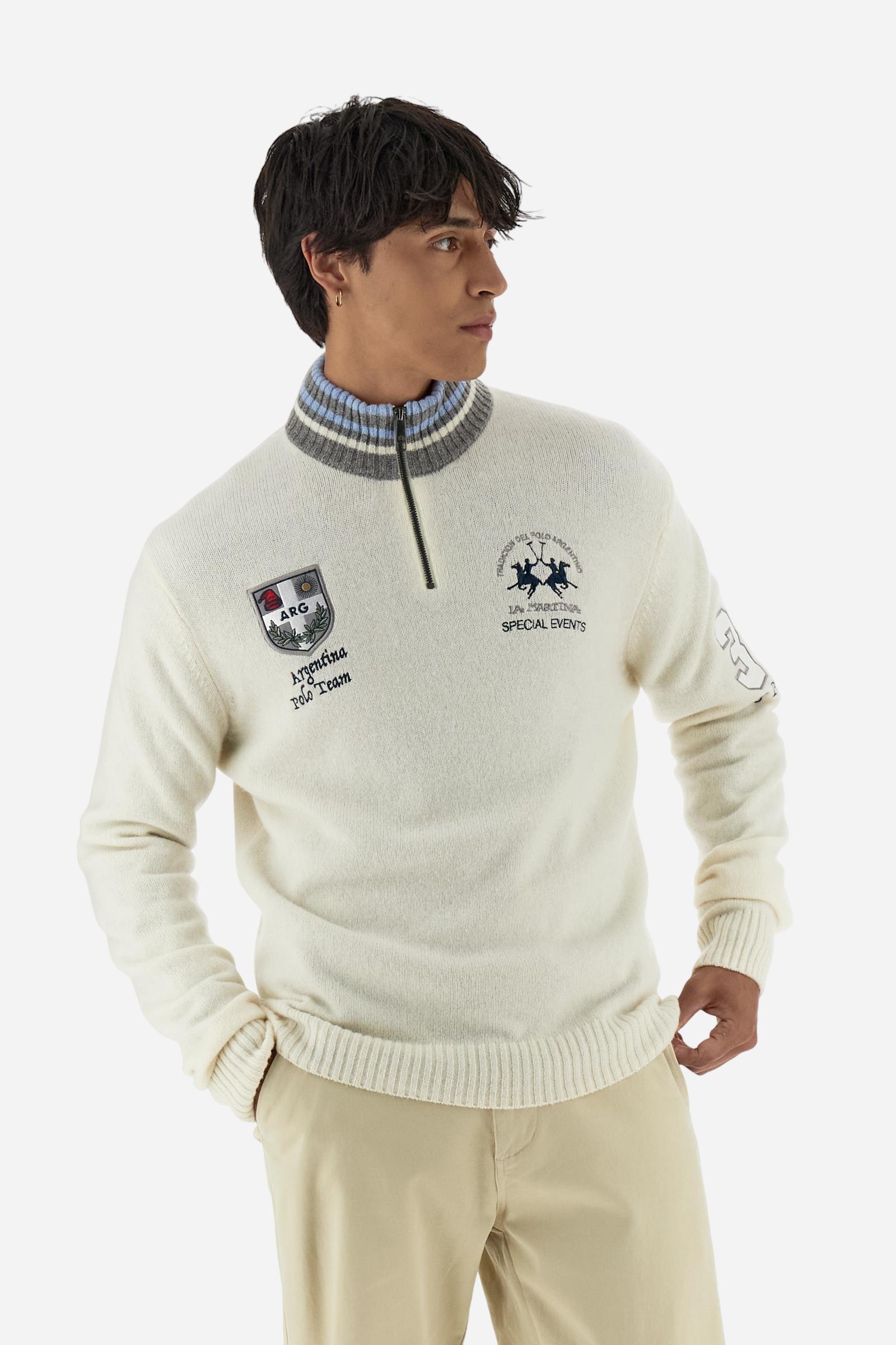 Jersey hombre media cremallera lambswool Special Event - Burton