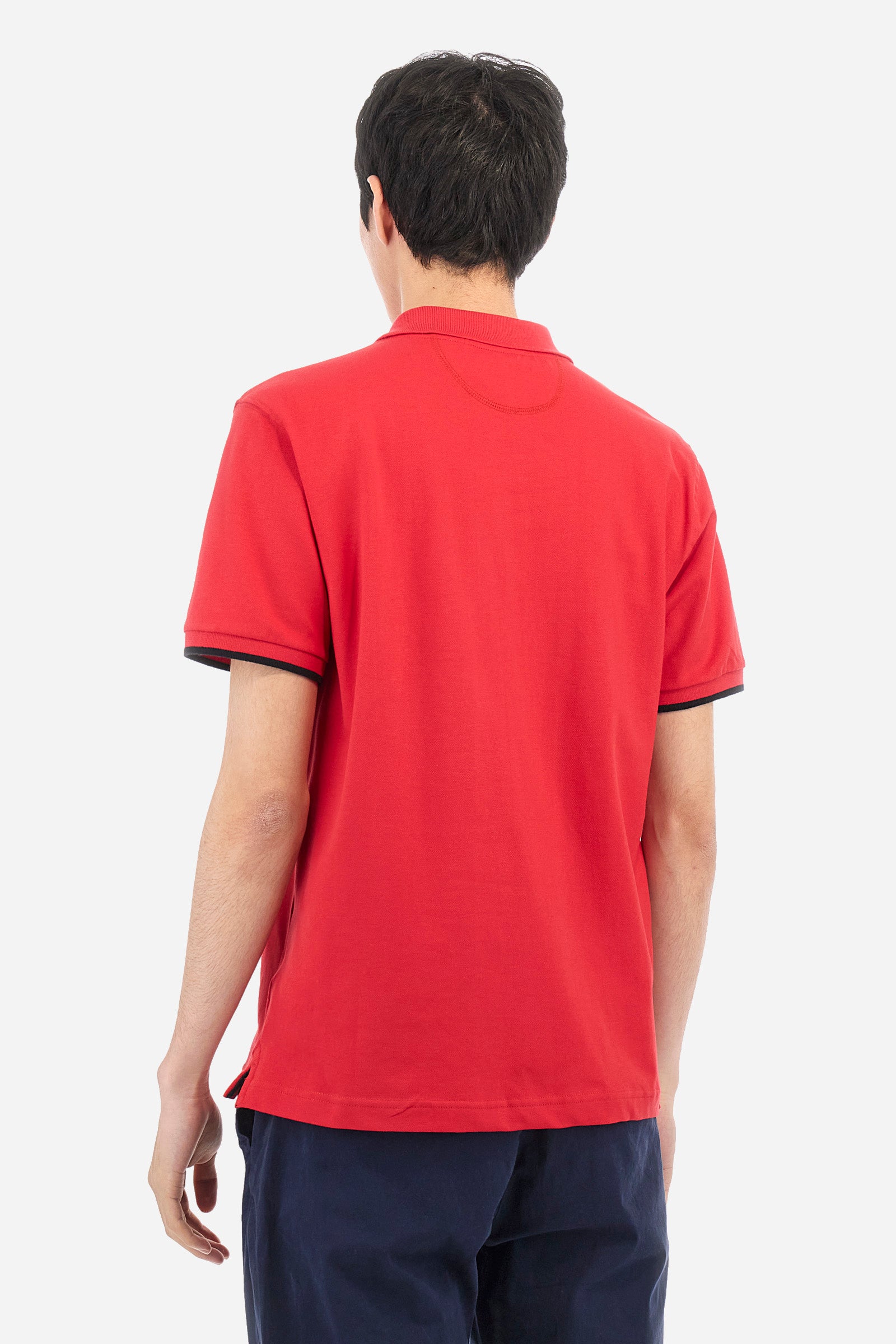 Polo stretch avec poignets contrastés - Asahi