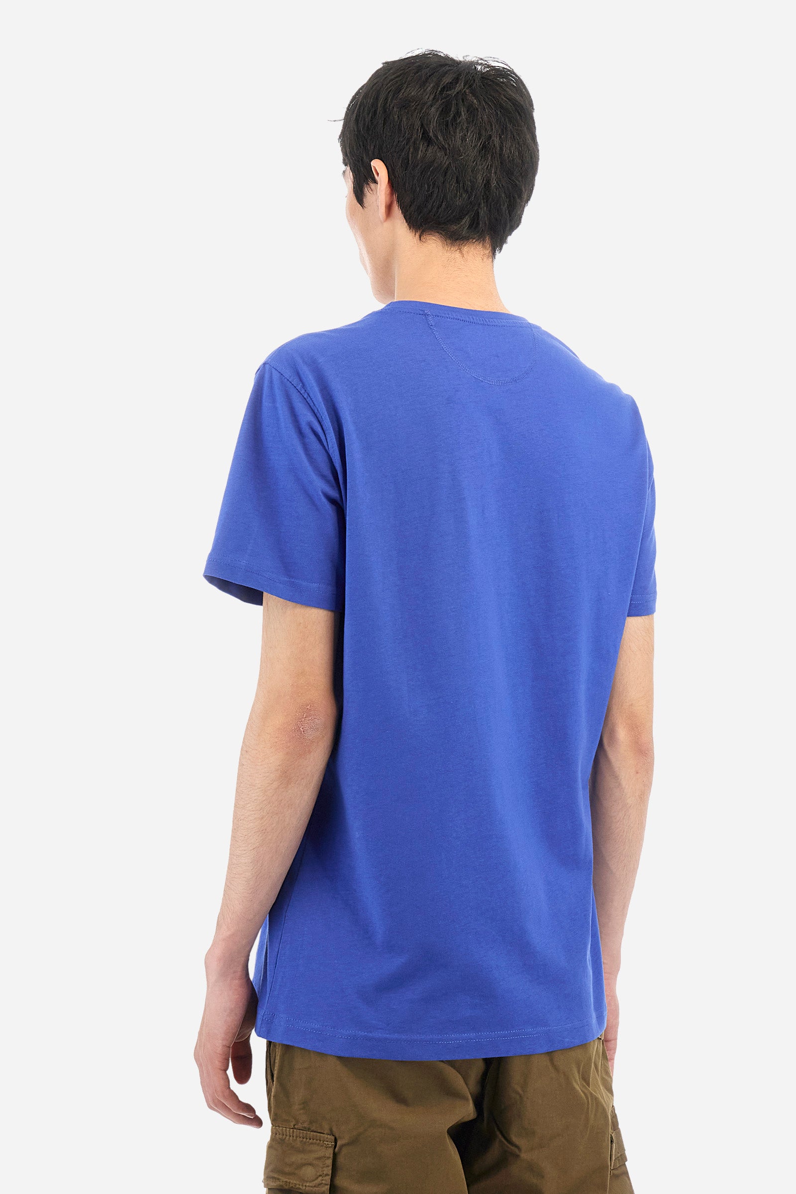 Cotton T-shirt with multicolor logo - Anastasios