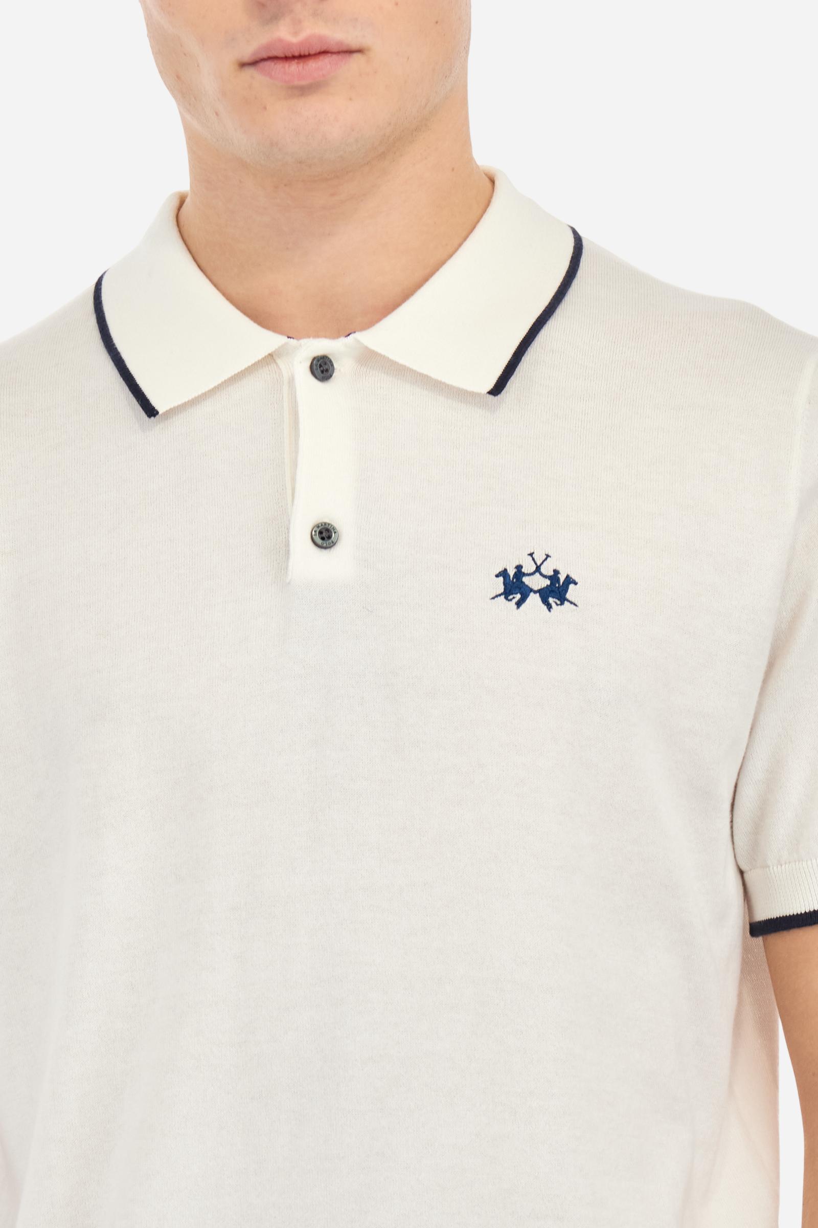 Polo shirt in tricot cotton knit in regular fit - Austin