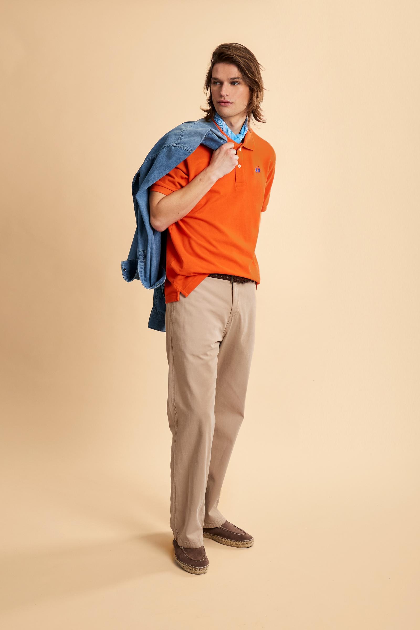 Pantaloni chino uomo in tela cotone e lino Black Label Edition - Chip