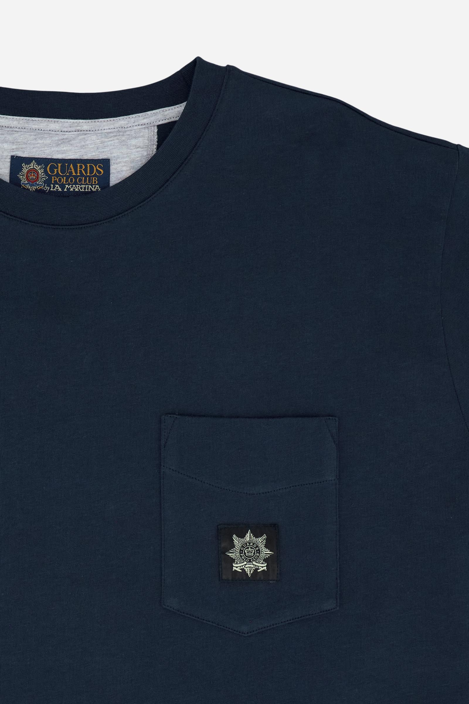 Men’s cotton T-shirt with Guards pocket – Clay