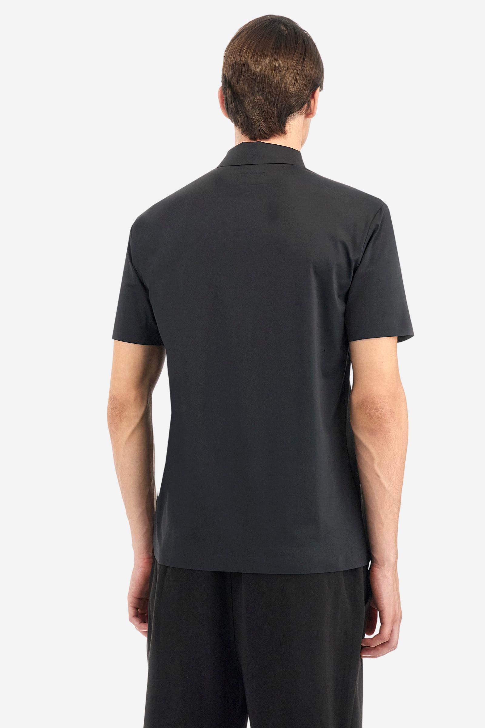 Regular fit jersey short-sleeved polo shirt – Anson