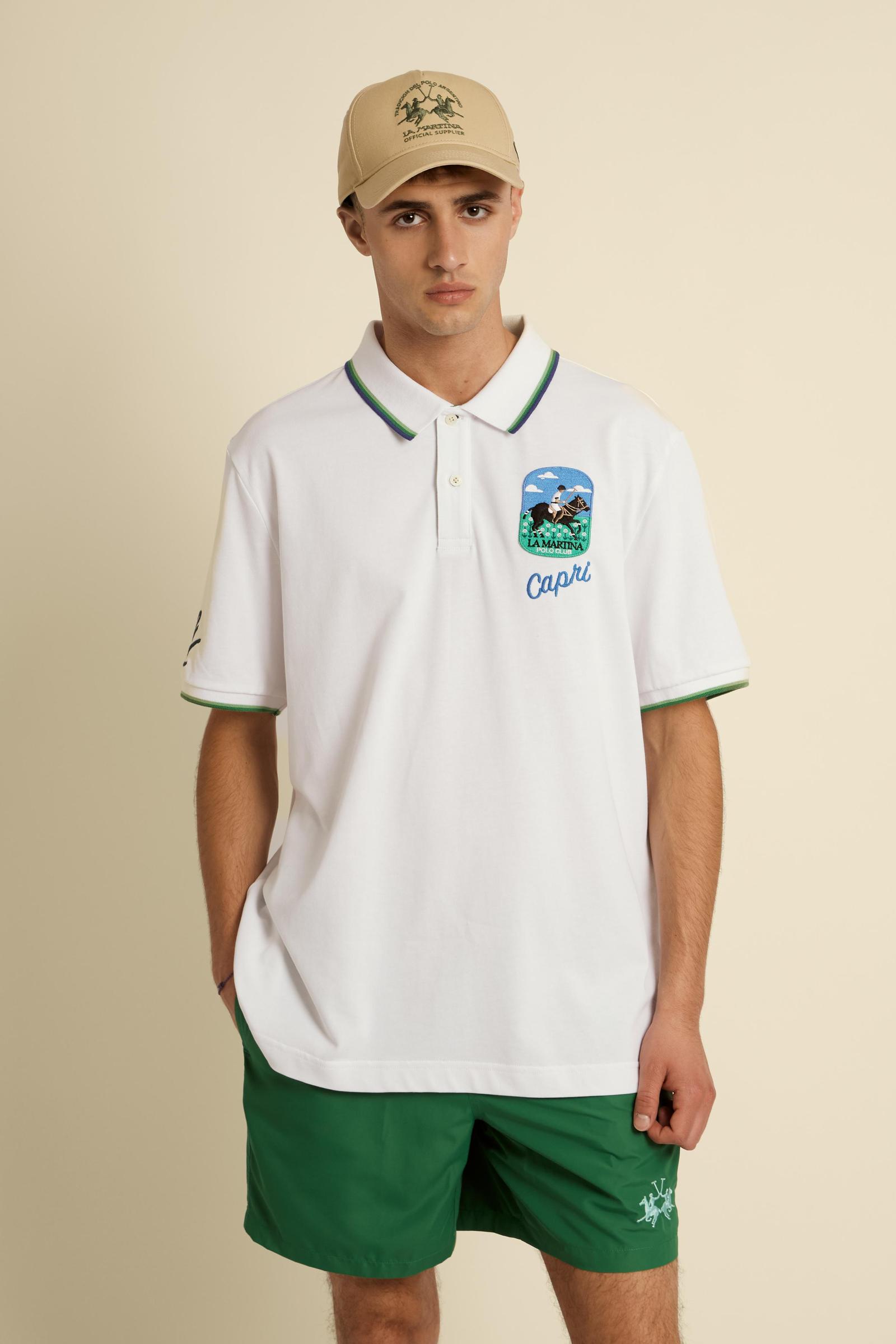 Men’s cotton jersey polo shirt Capri Edition – Cyru