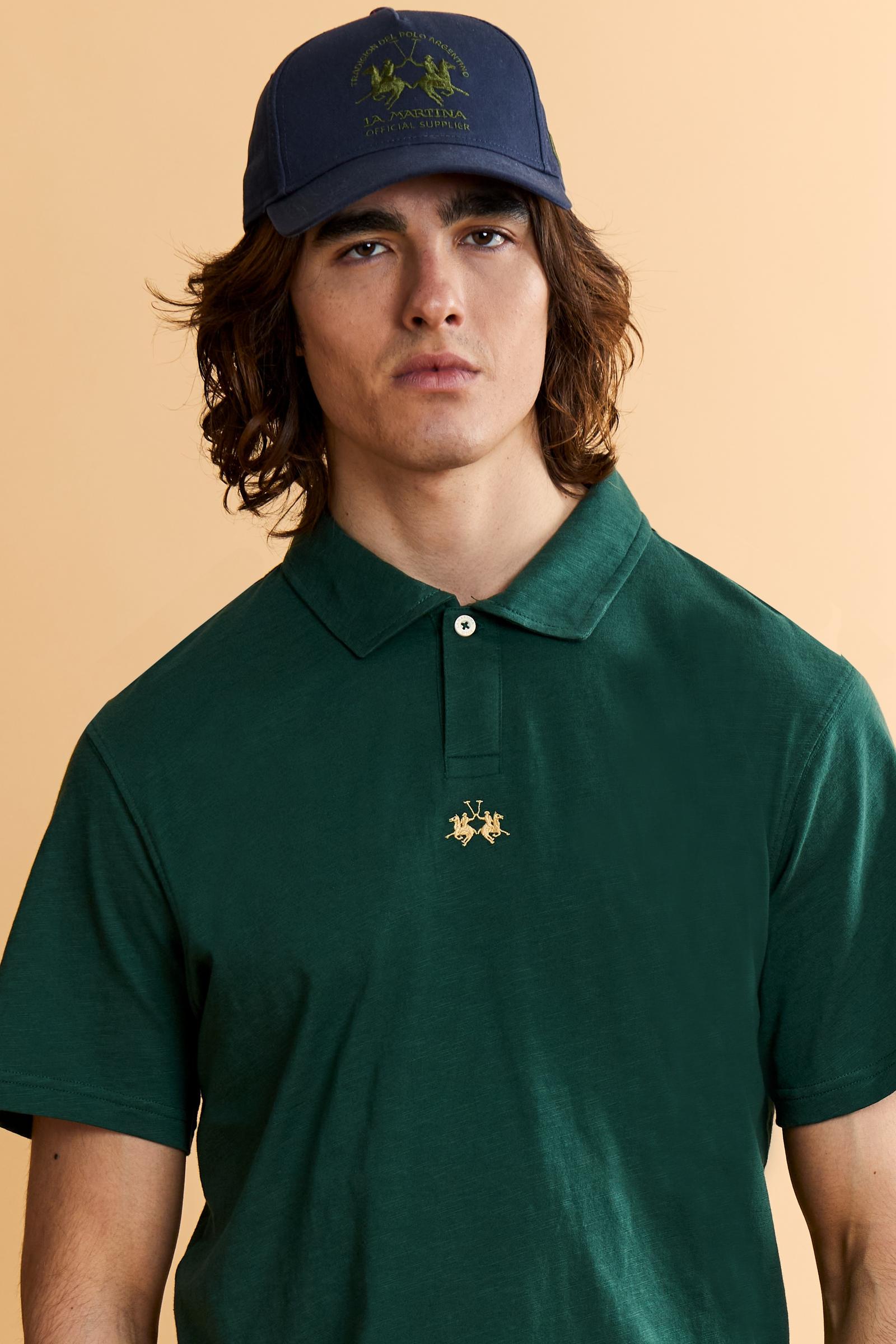 Polo homme en jersey flammé de coton - Yoojoon