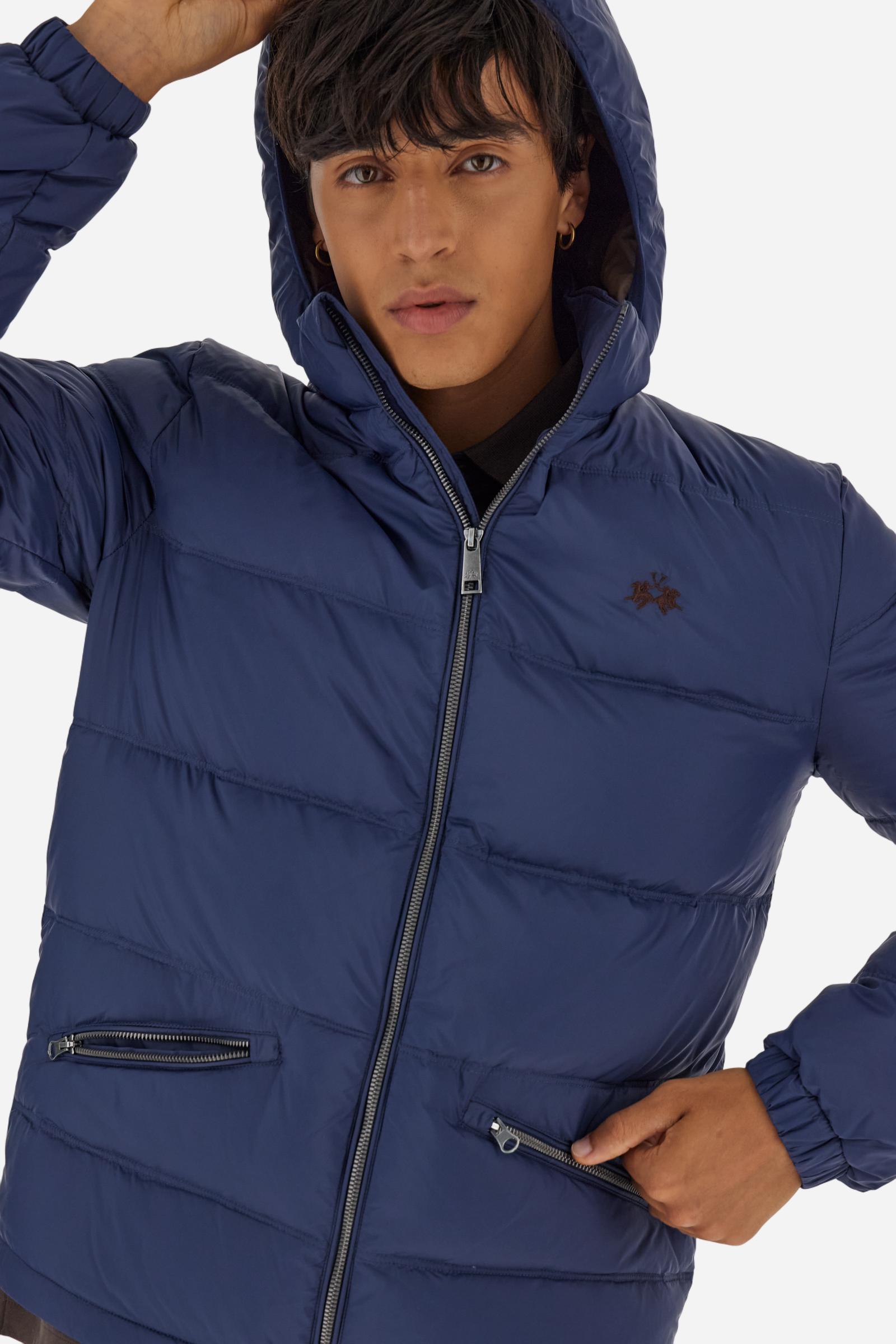 Men’s nylon down jacket with feather padding - Bertrand