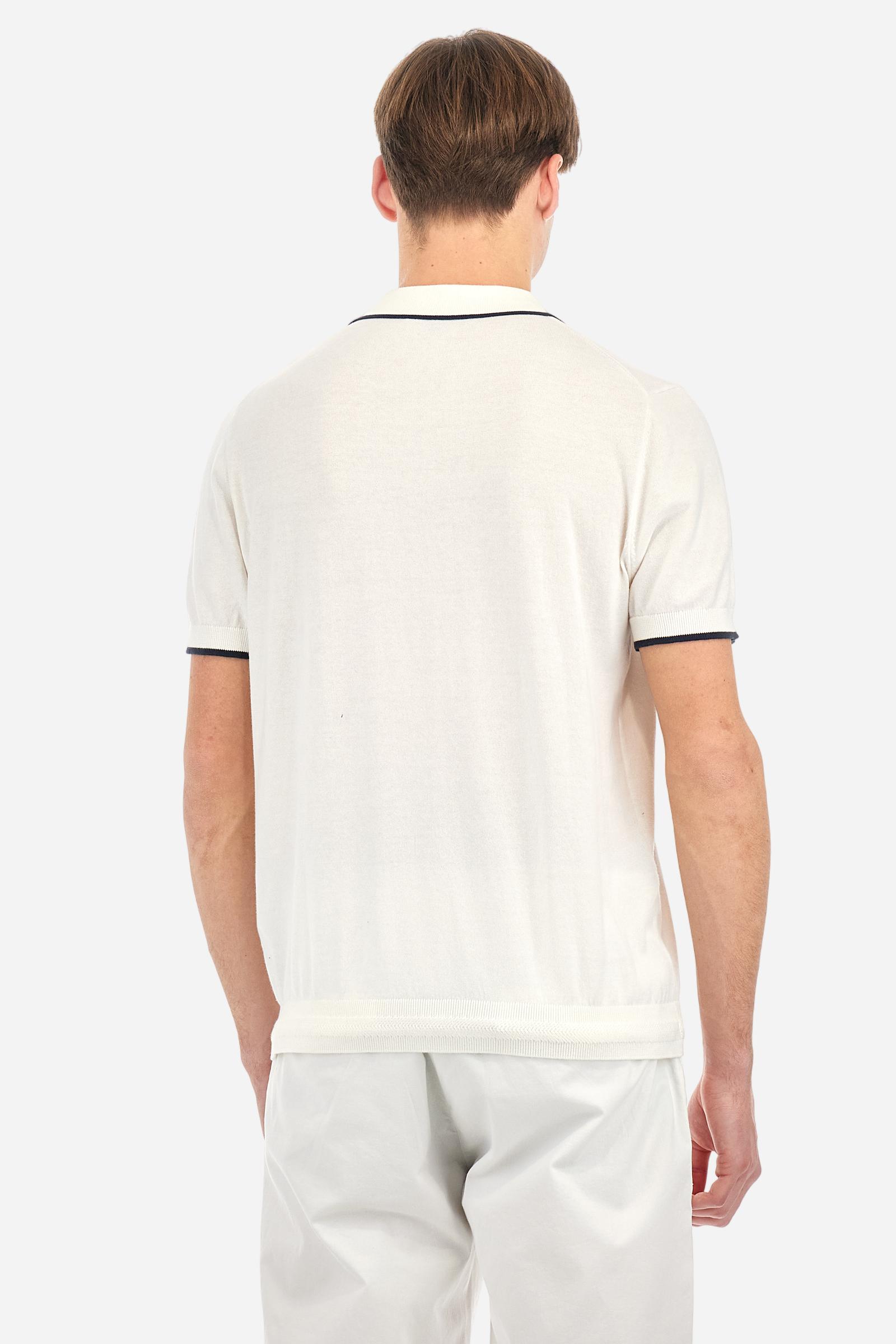 Polo shirt in tricot cotton knit in regular fit - Austin