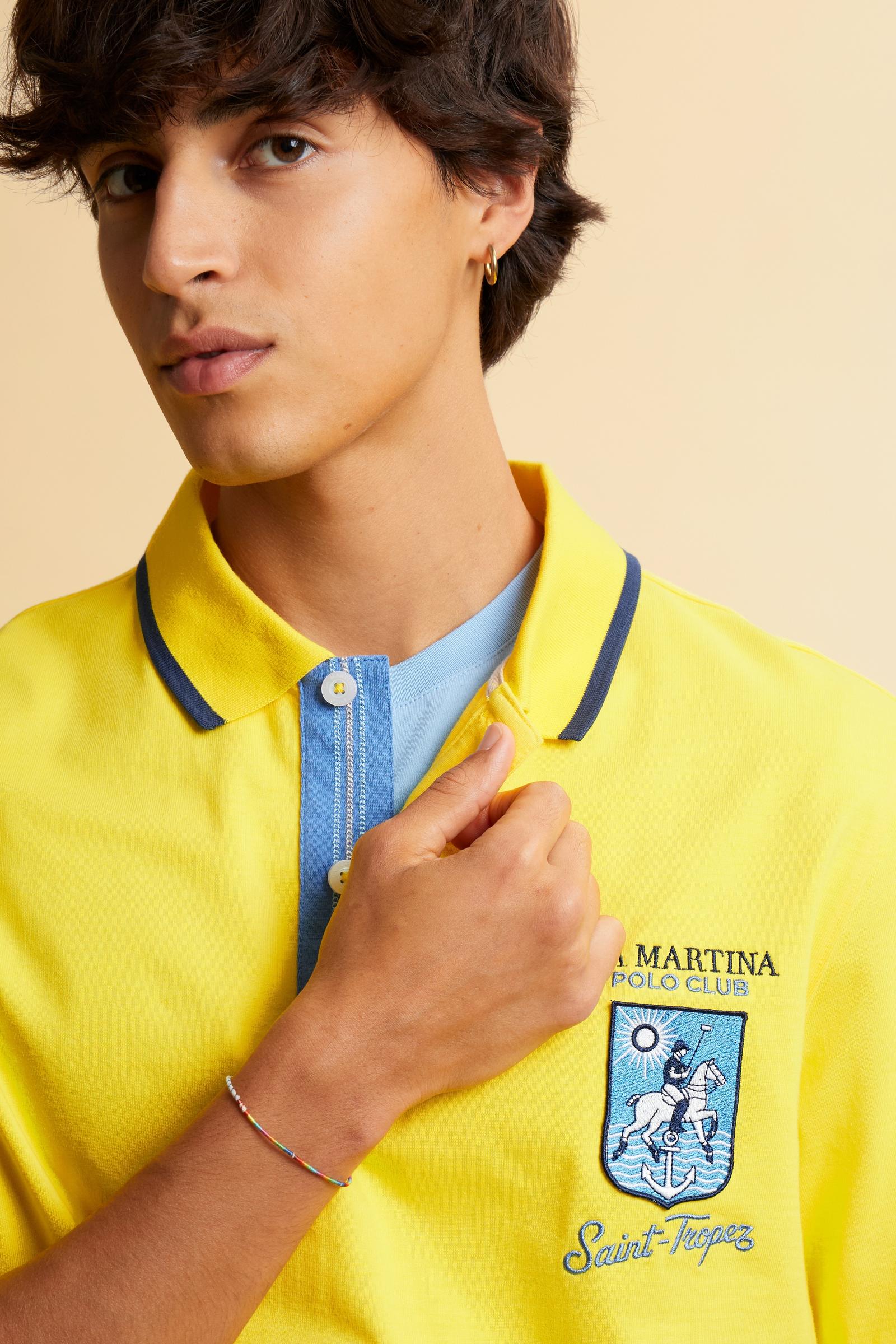 Men's short sleeve polo in jersey Saint Tropez - Charlton