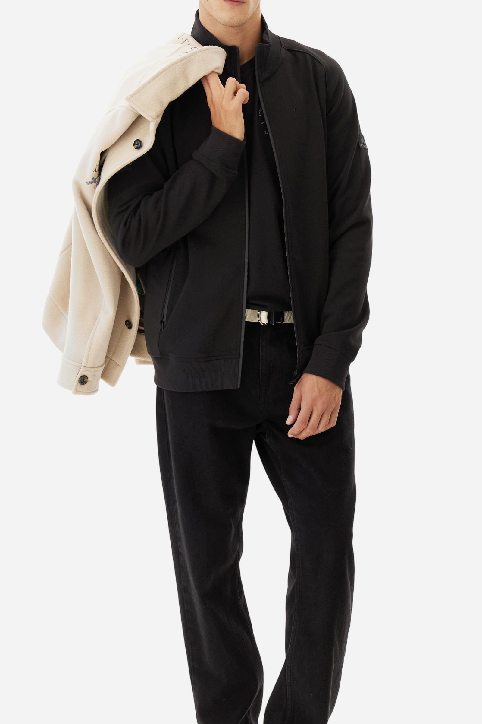 Sweat zippé La Martina pour homme avec macro-texte - Blois