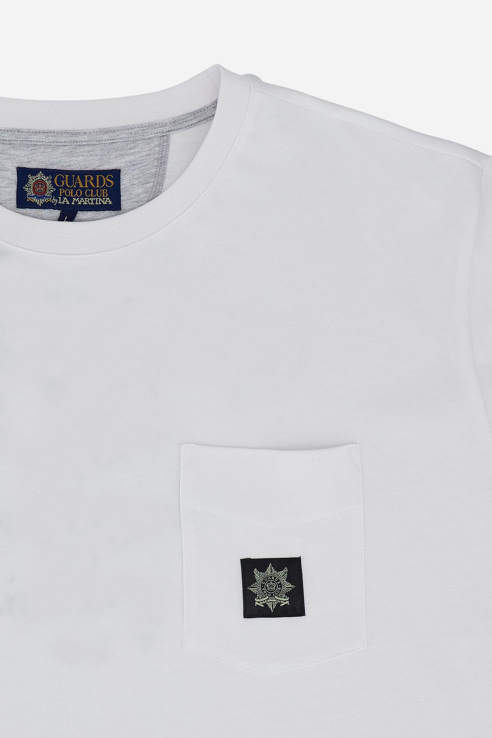 Men’s cotton T-shirt with Guards pocket – Clay