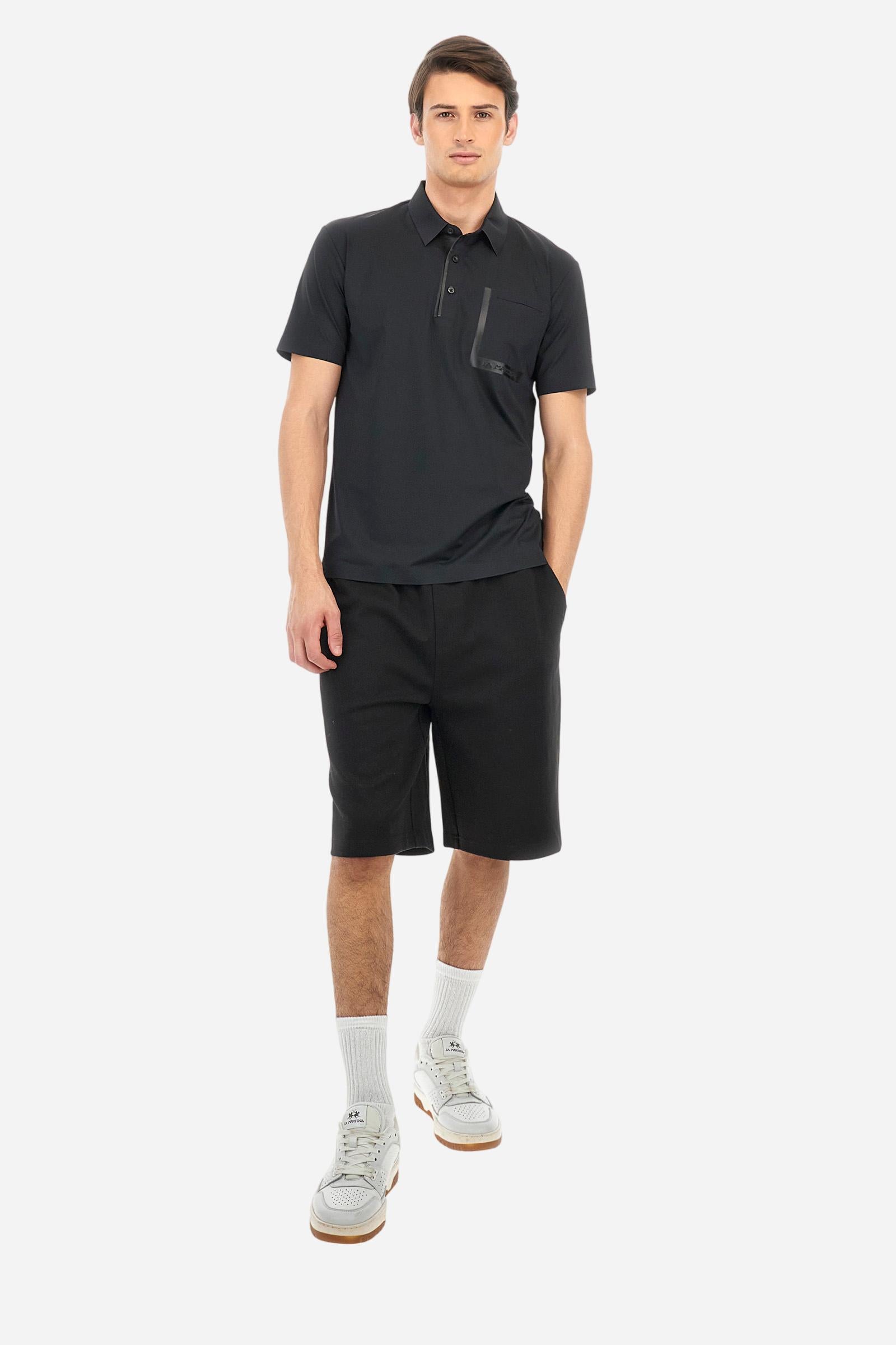 Regular fit jersey short-sleeved polo shirt – Anson