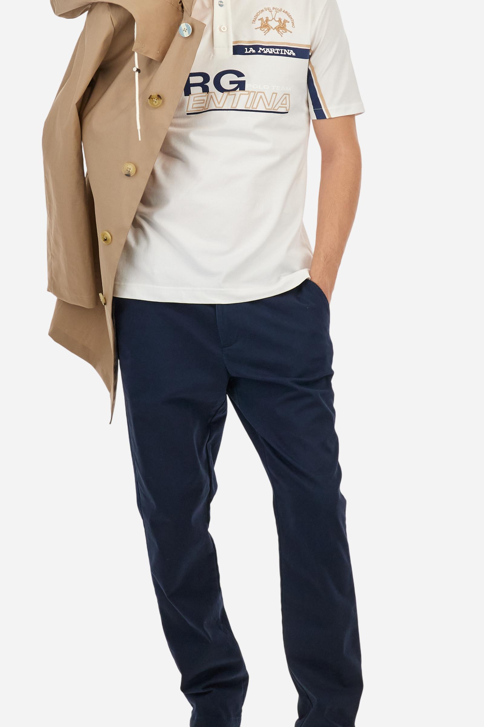 Polo en piqué de coton extensible coupe classique - Adem