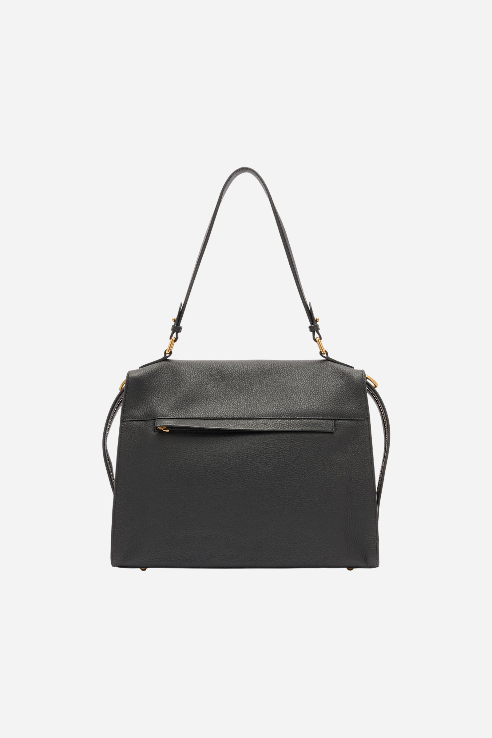 Large full-grain leather shoulder bag for women – Shoulder