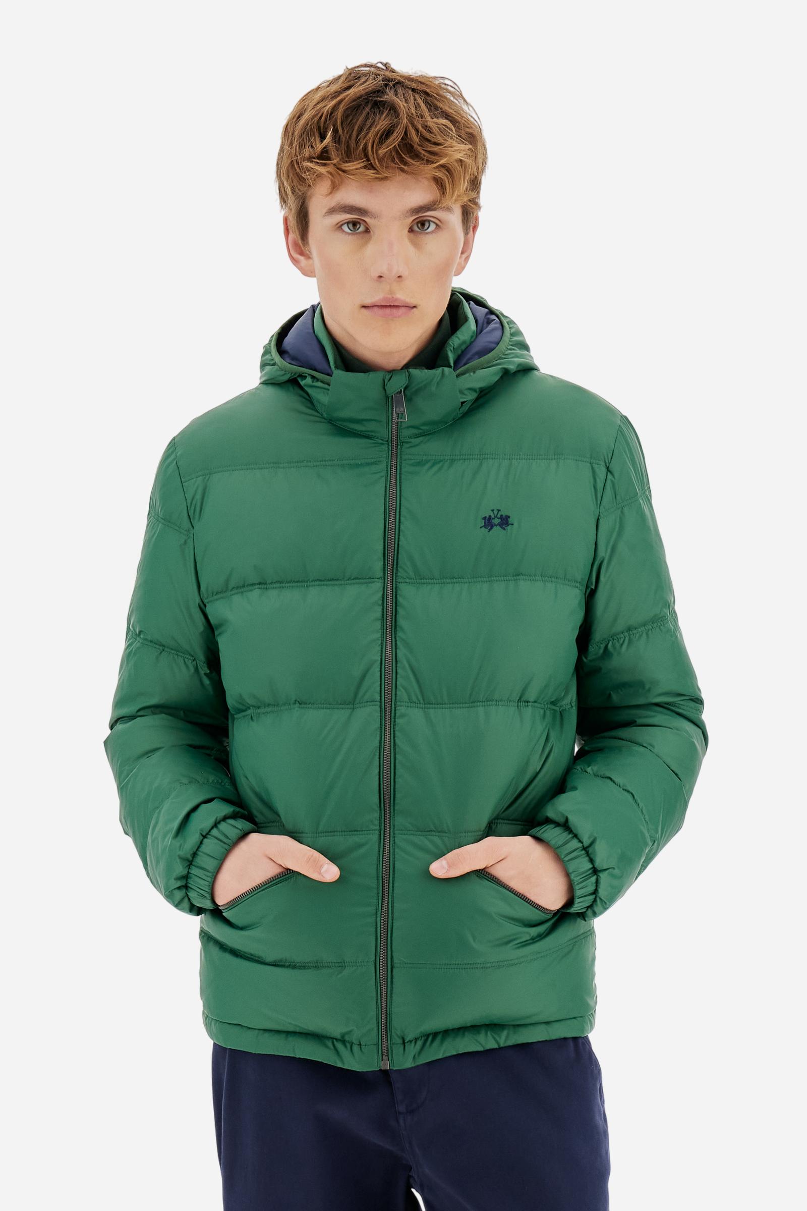 Men’s nylon down jacket with feather padding - Bertrand