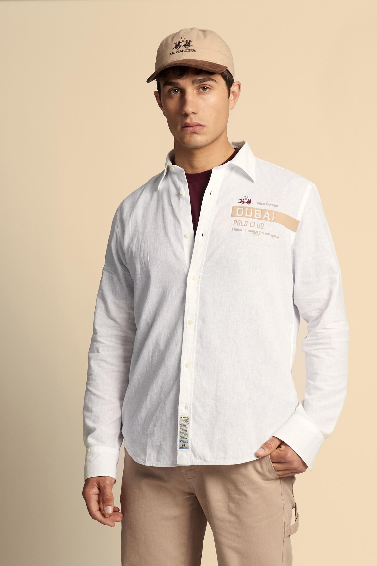 Men’s cotton and linen shirt Dubai Polo Club - Celso