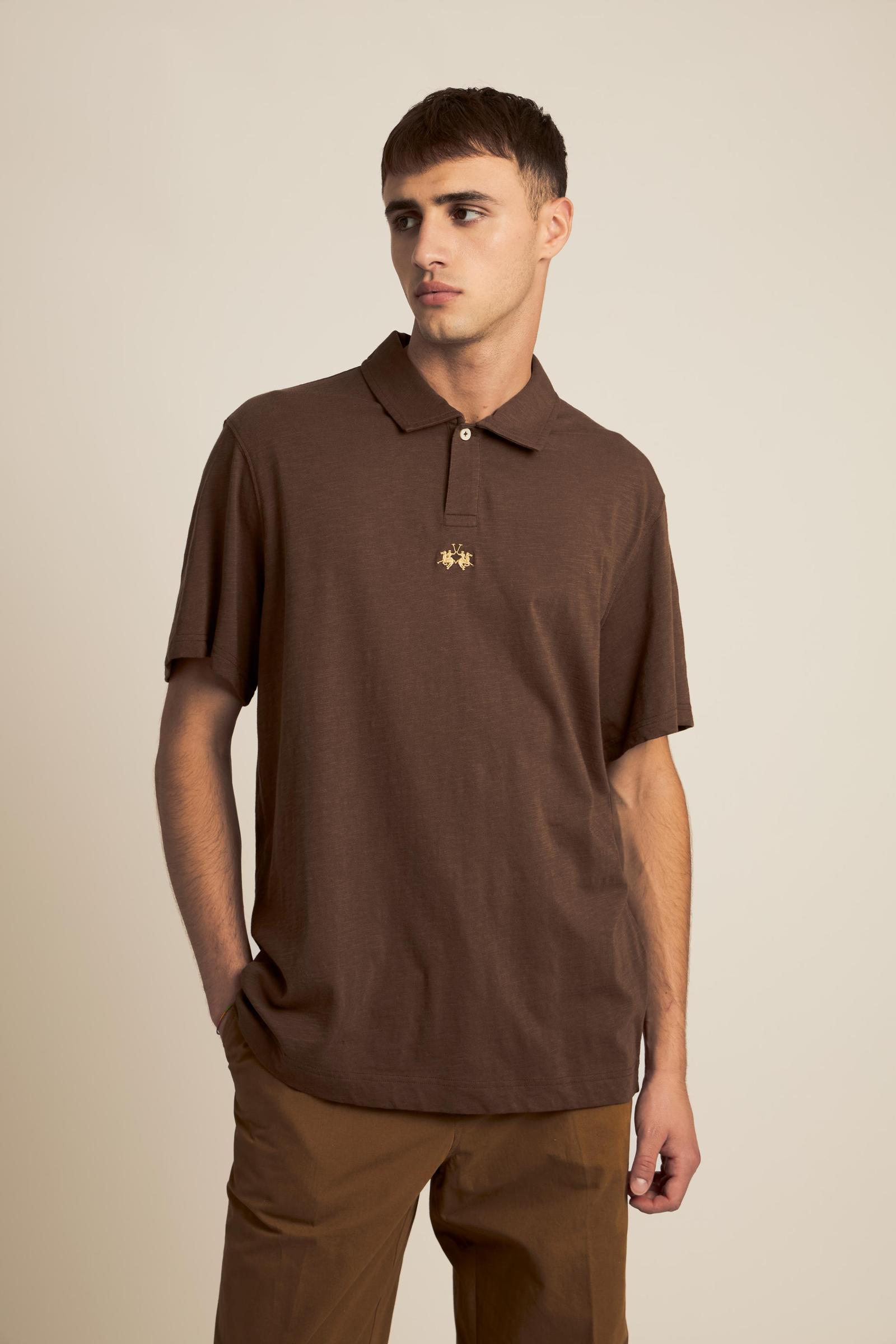 Polo homme en jersey flammé de coton - Yoojoon