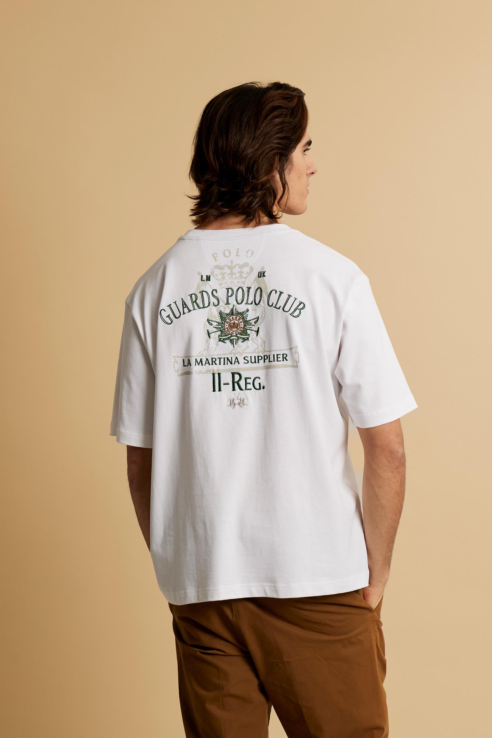 Men’s cotton T-shirt with Guards pocket – Clay