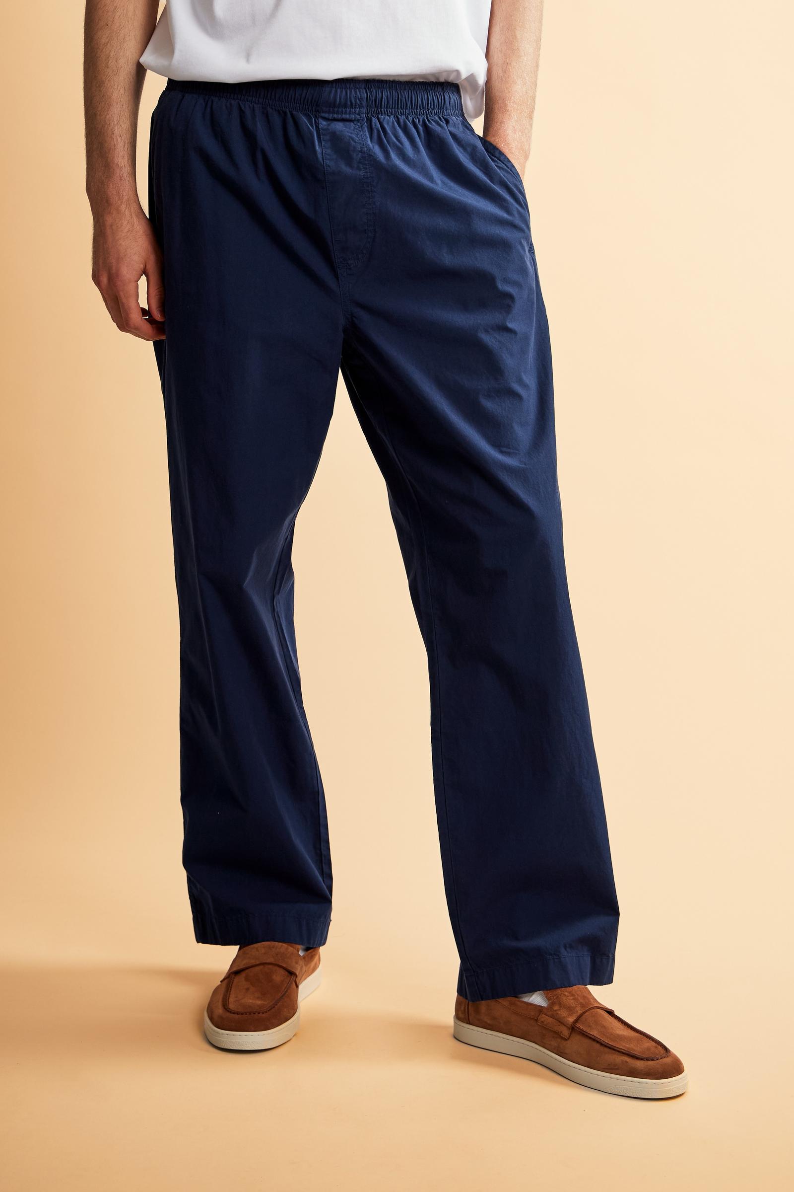 Men’s long trousers in cotton poplin lightweight and breathable – Camden