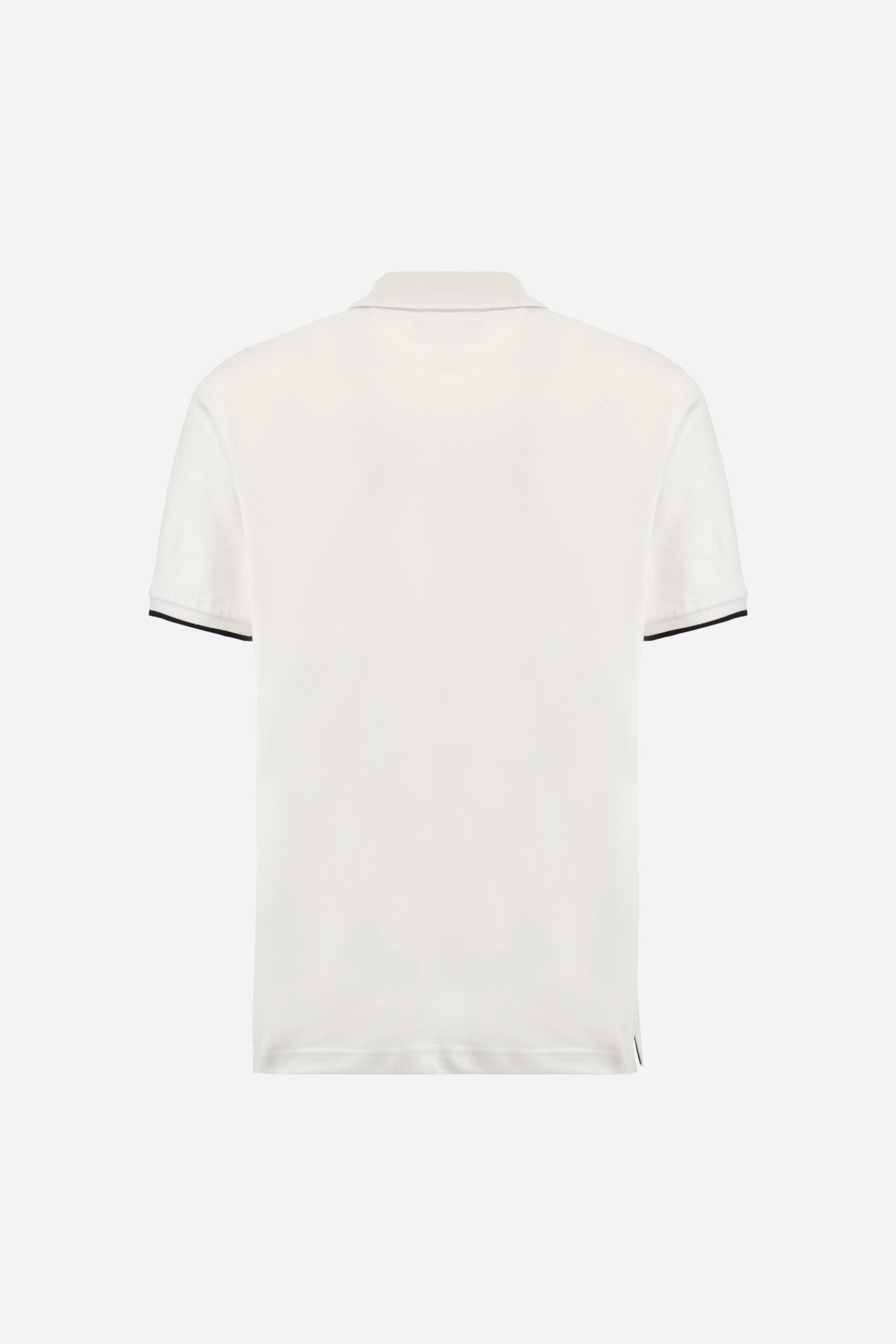 Stretch-Polo mit Kontrastbündchen - Asahi