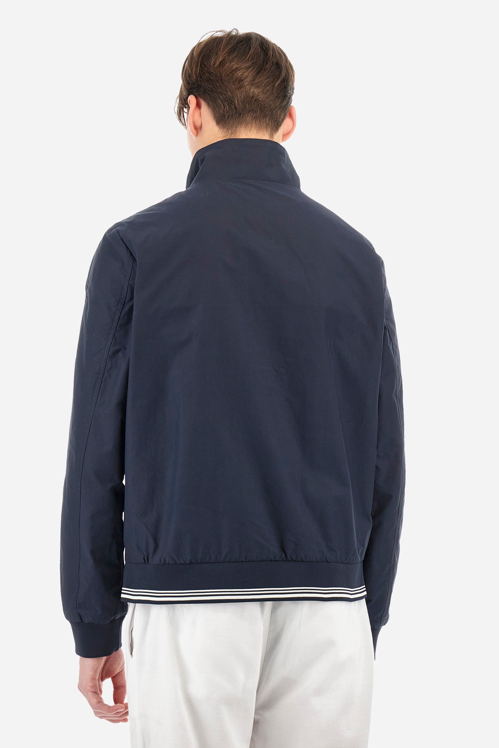 Regular-fit jacket in mixed cotton - Abraham