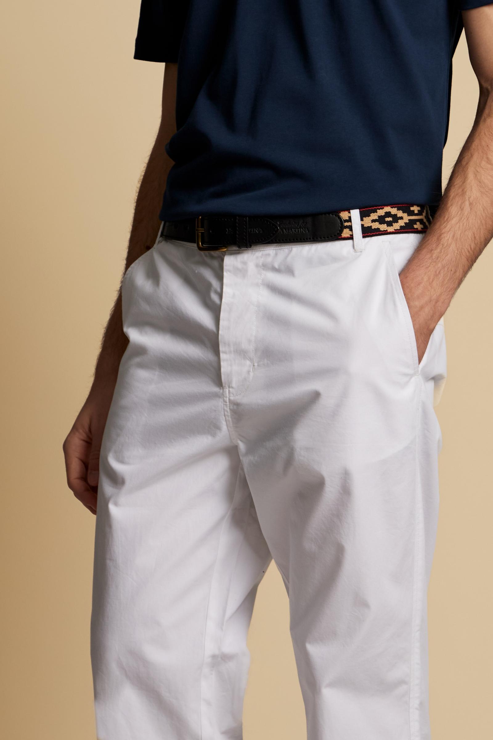 Men’s cotton poplin chino trousers - Cassian