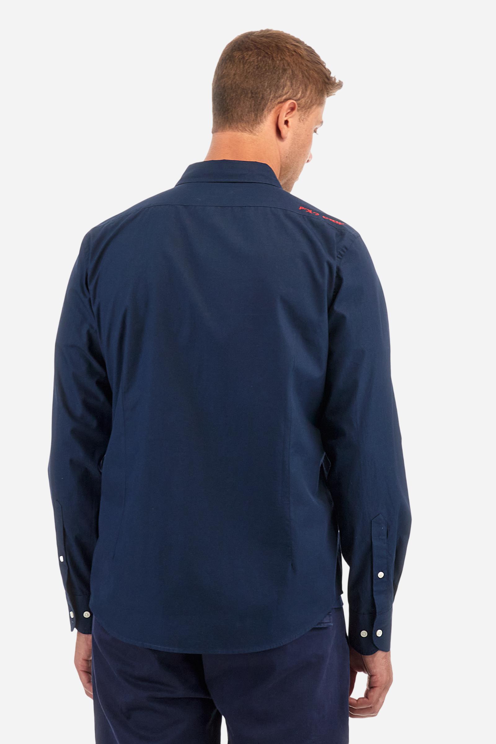 Slim poplin shirt with logo - Adolf