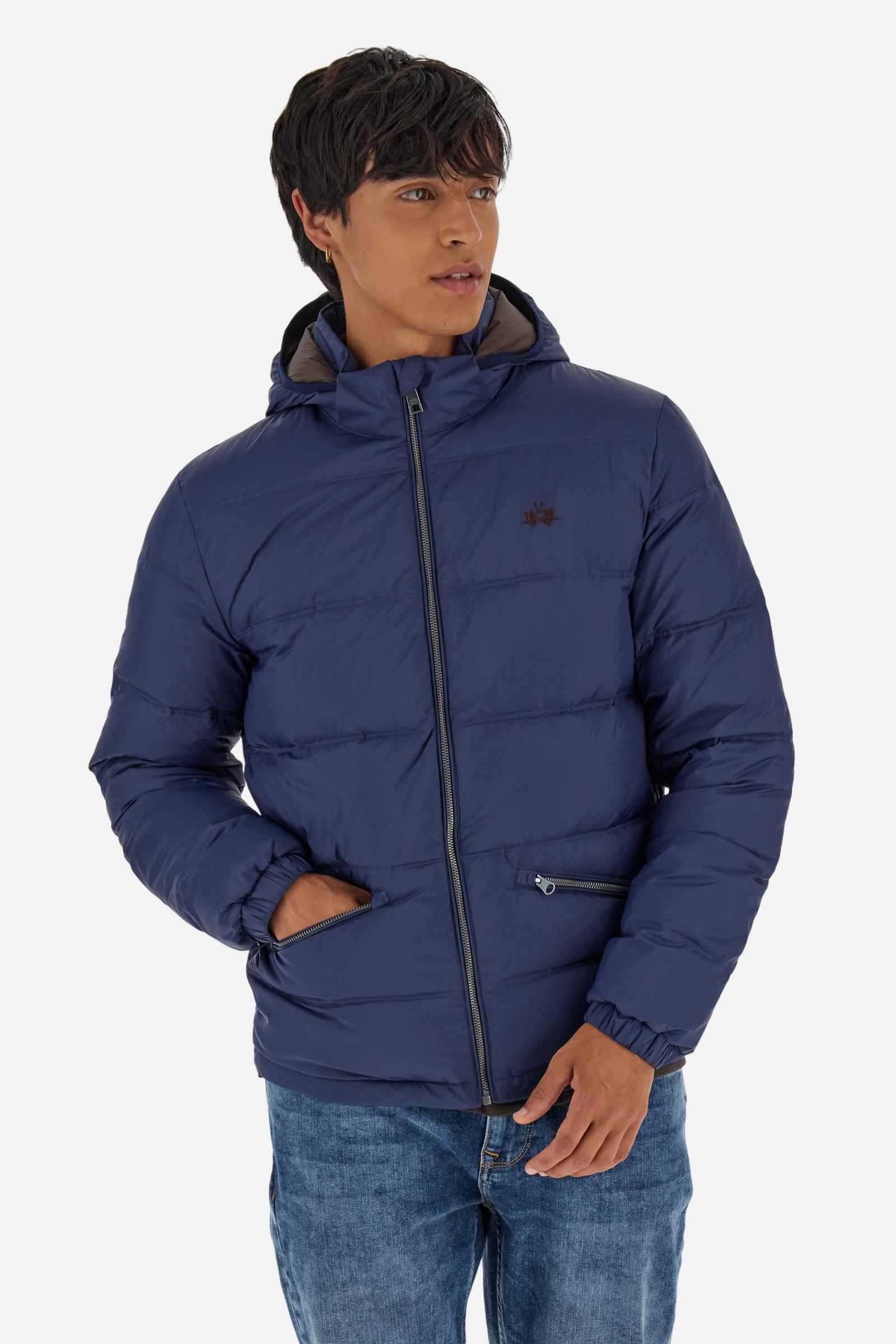 Men’s nylon down jacket with feather padding - Bertrand