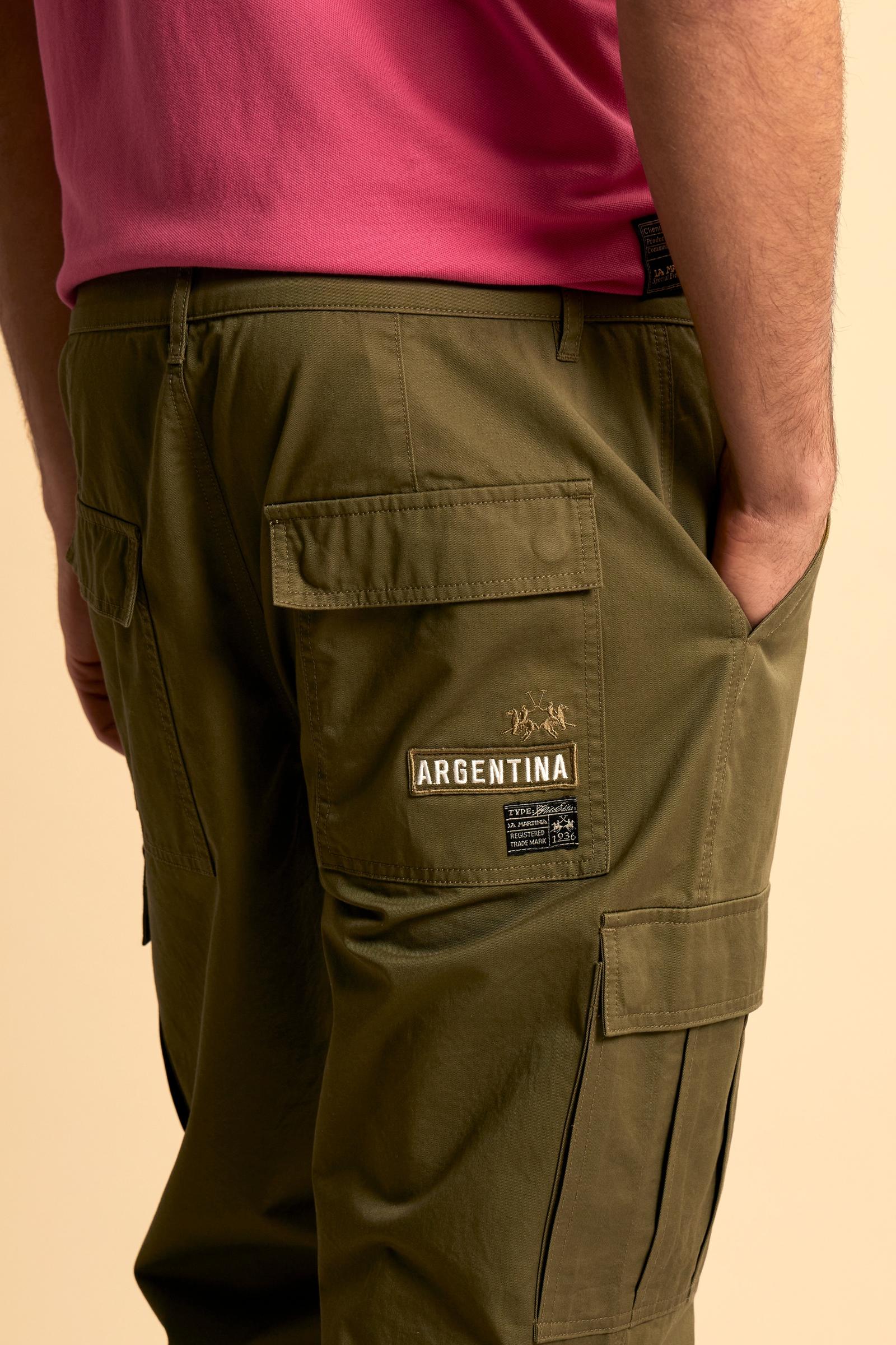 Pantaloni cargo uomo in twill Black Label Edition - Caìn