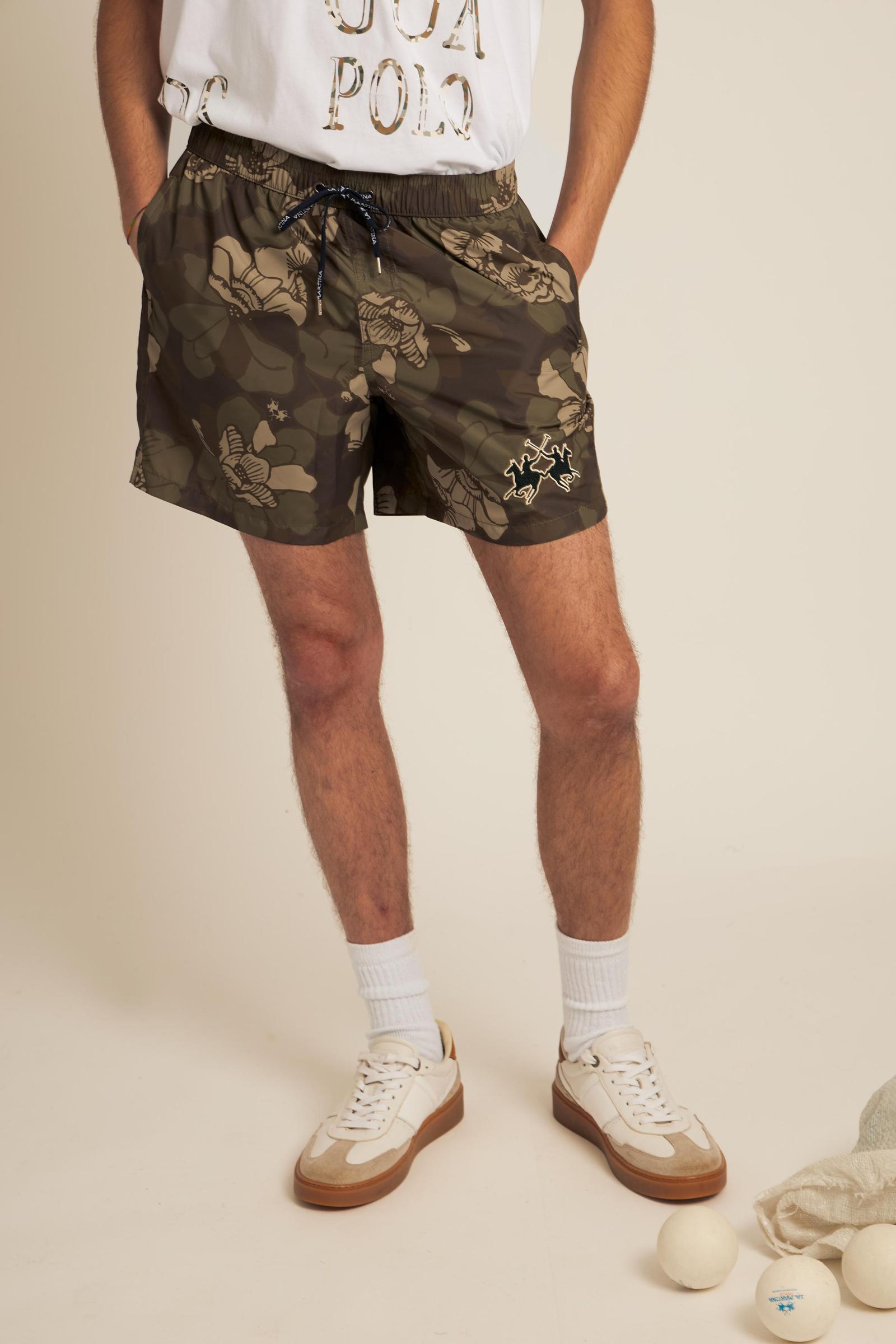 Men’s camouflage nylon swim shorts - Cairo