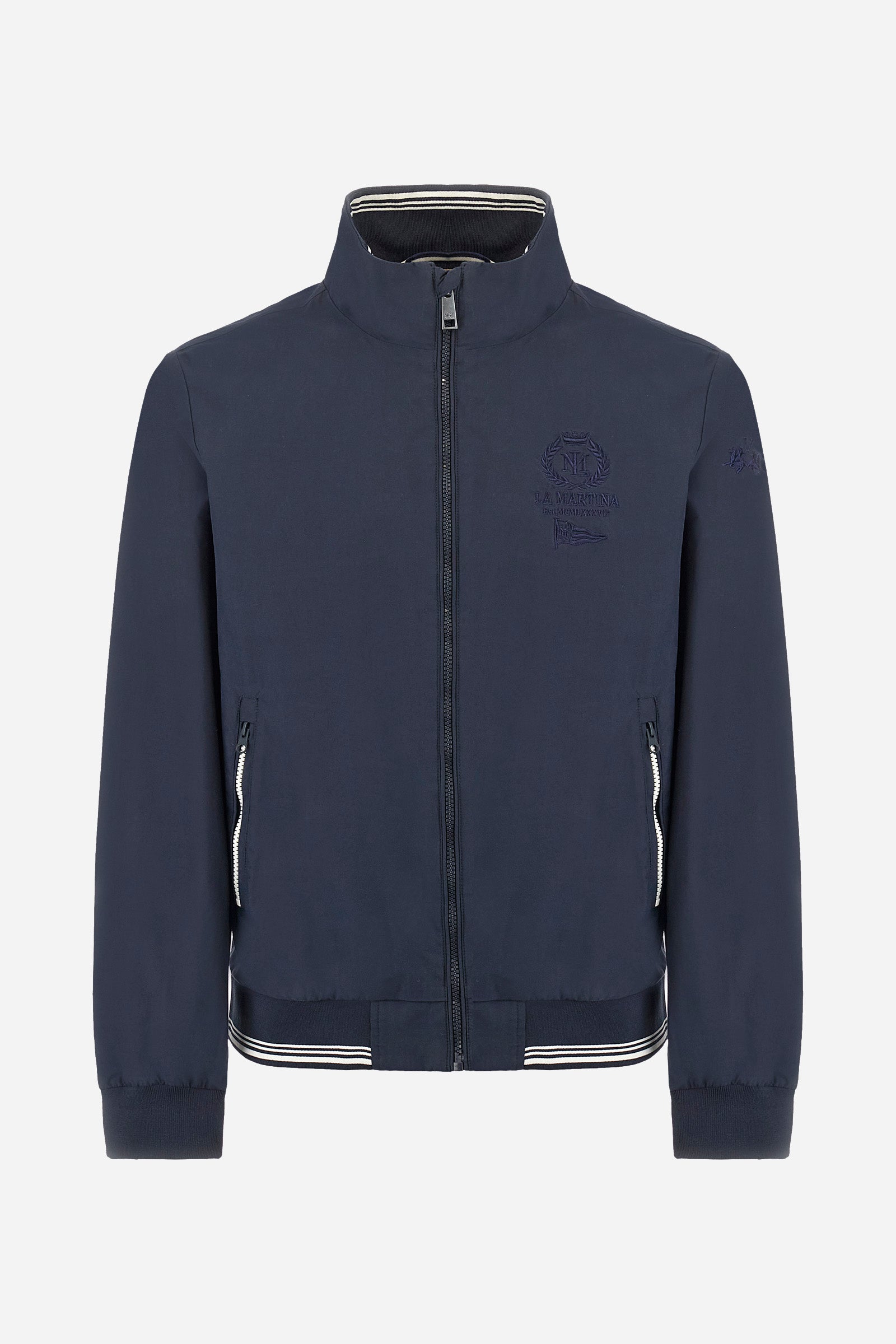 Regular-fit jacket in mixed cotton - Abraham