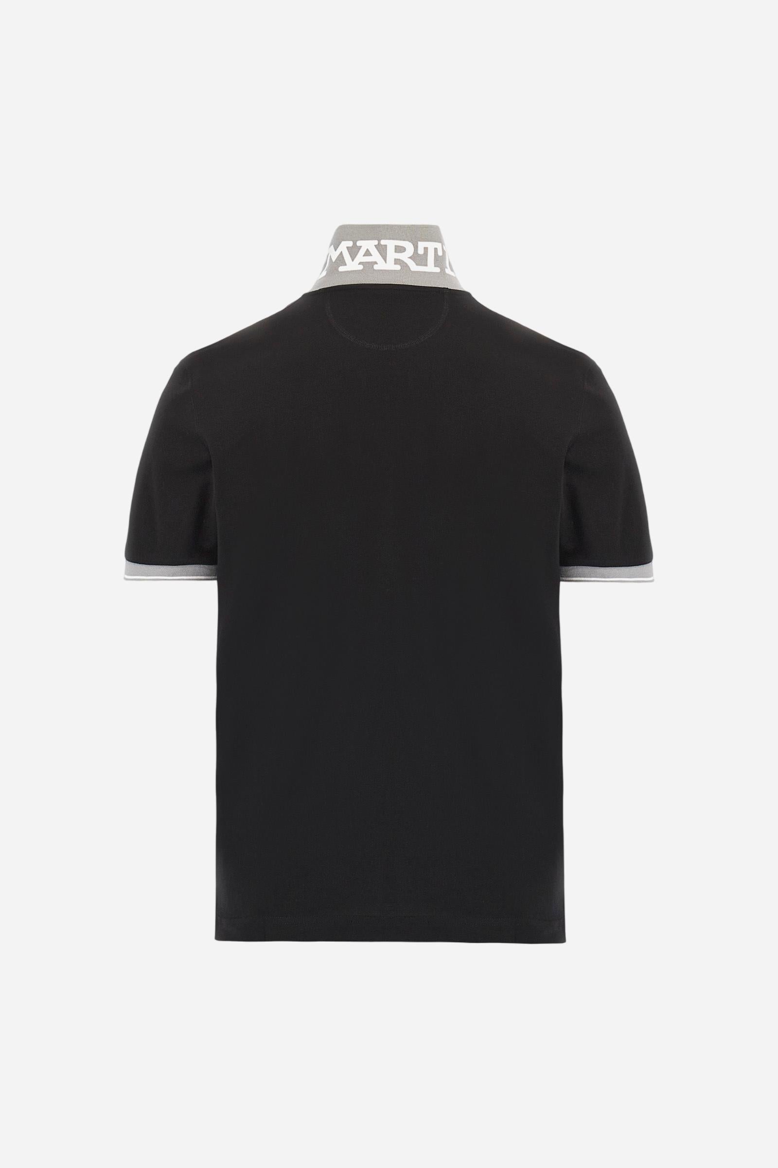 Chomba de piqué de algodón elástico de corte entallado - Trixie