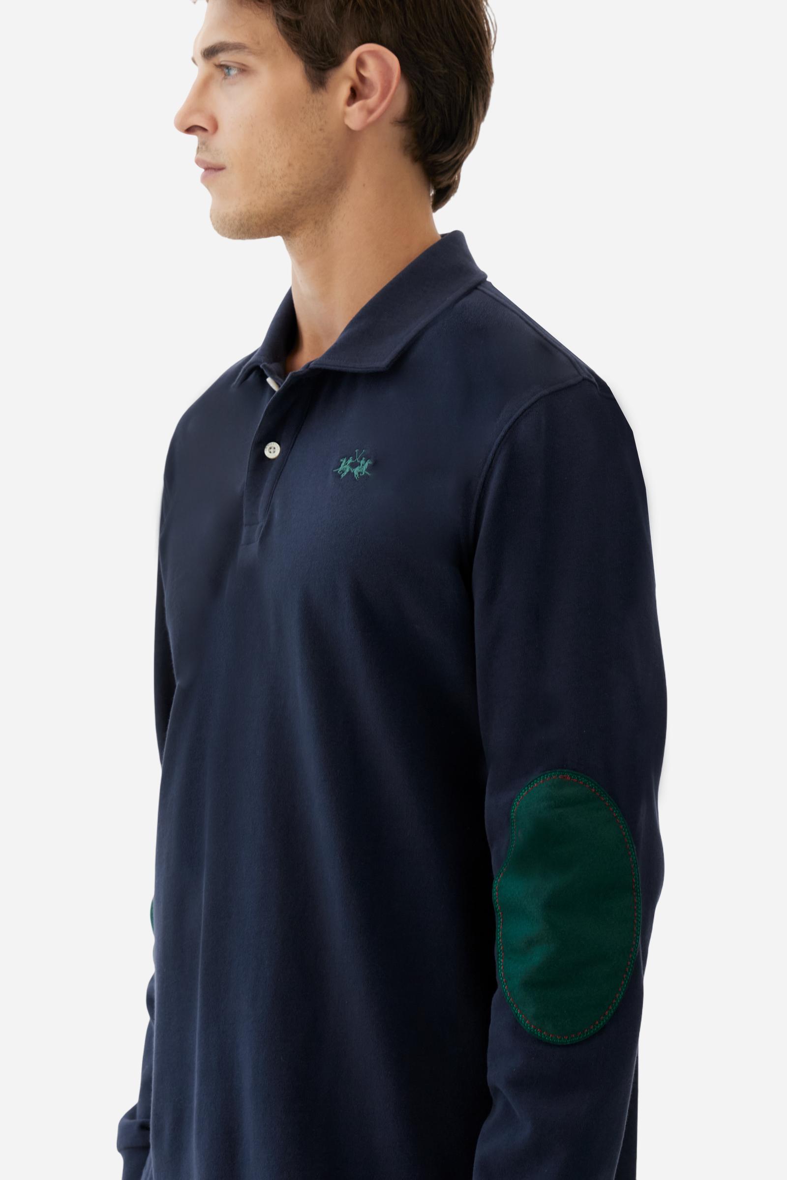 Polo homme en jersey toucher doux avec coudières - Brayden