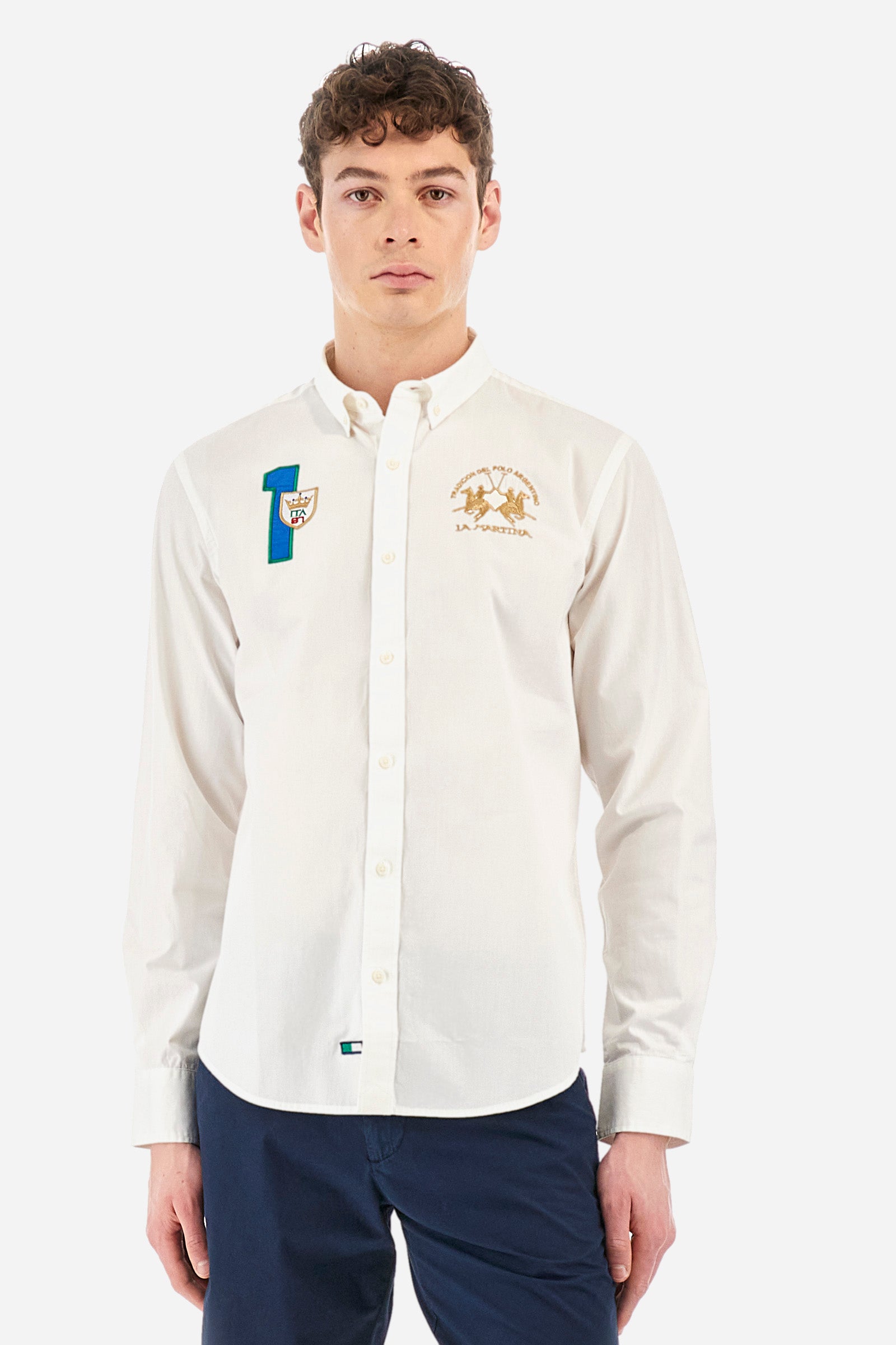 Regular-fit poplin shirt - Rodolfo