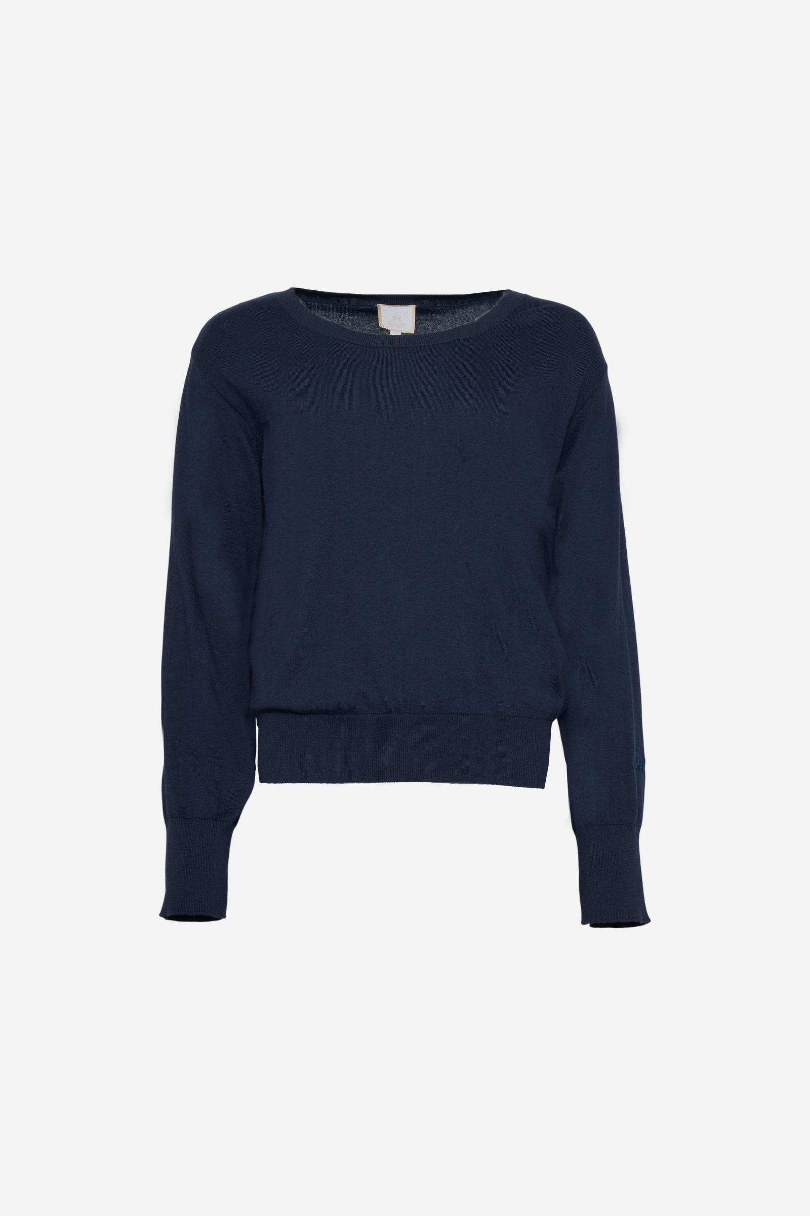 Women's sweater in cotton, wool and cashmere - Carlota