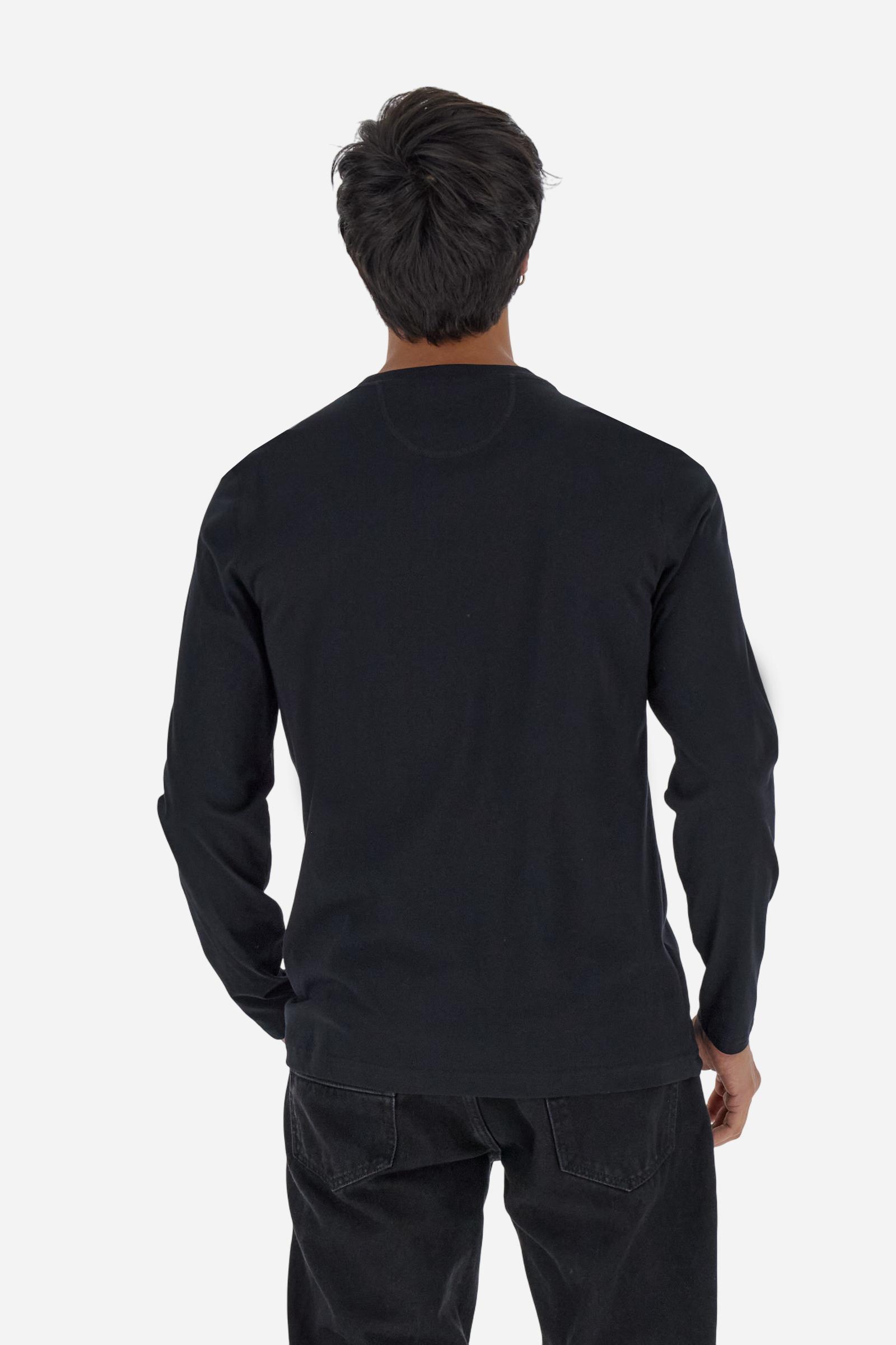 Men’s crew‑neck T‑shirt in cotton jersey basic - Benjy