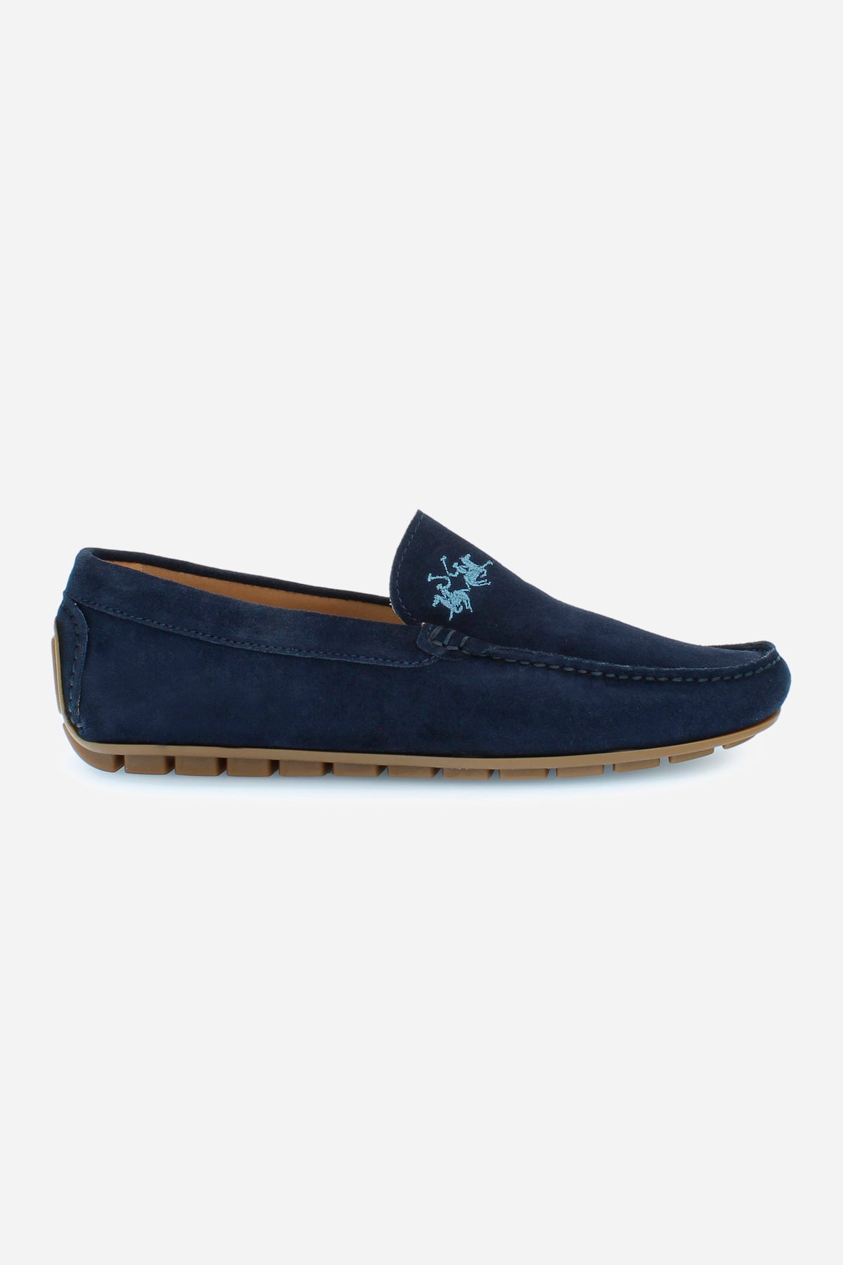 Blue Embroidered Men\'s Loafers Amazon.com | HI&HANN Men Canvas Loafers with Anchor  main image 3
