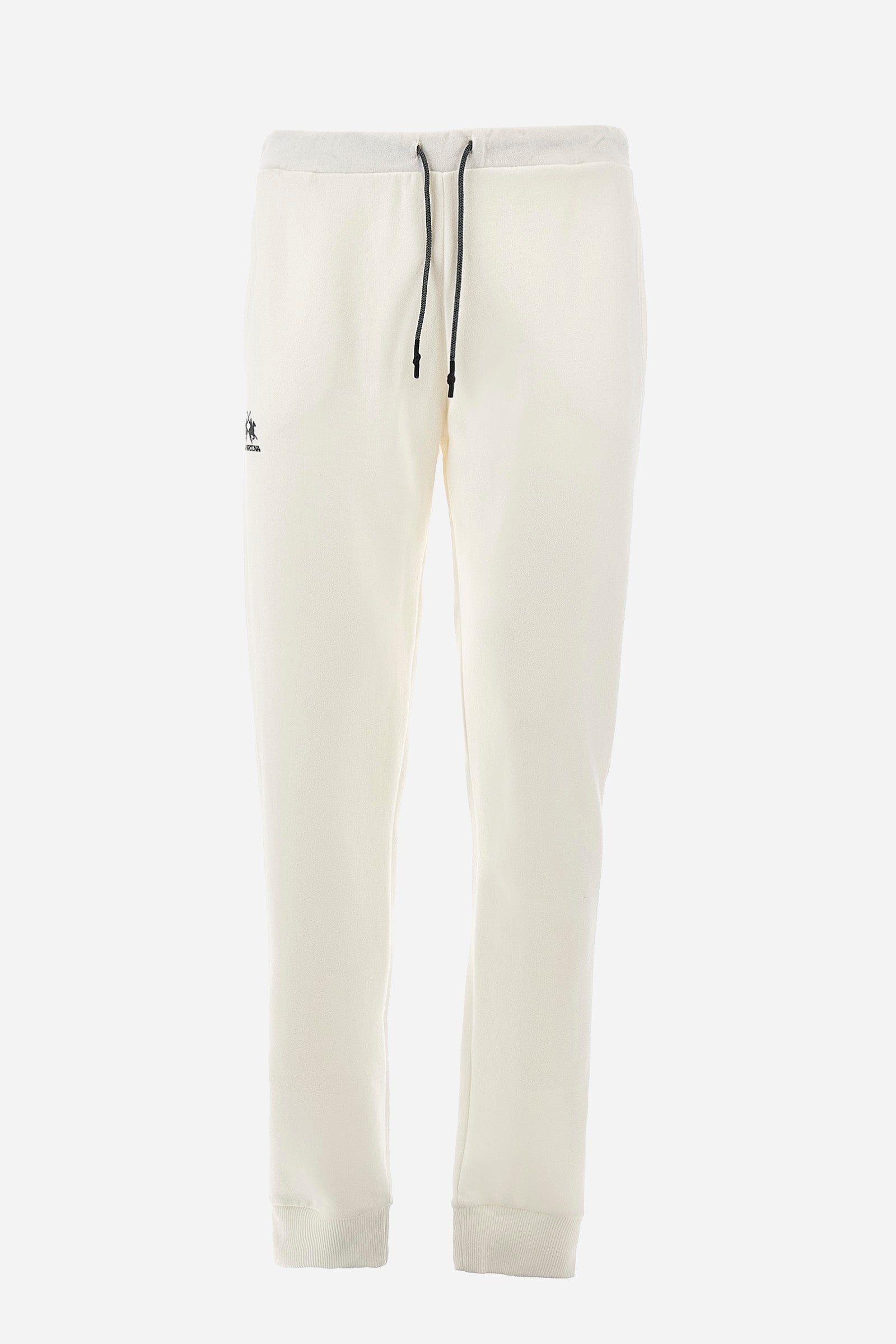 Men's 100% cotton jogging trousers in a regular fit - Off White