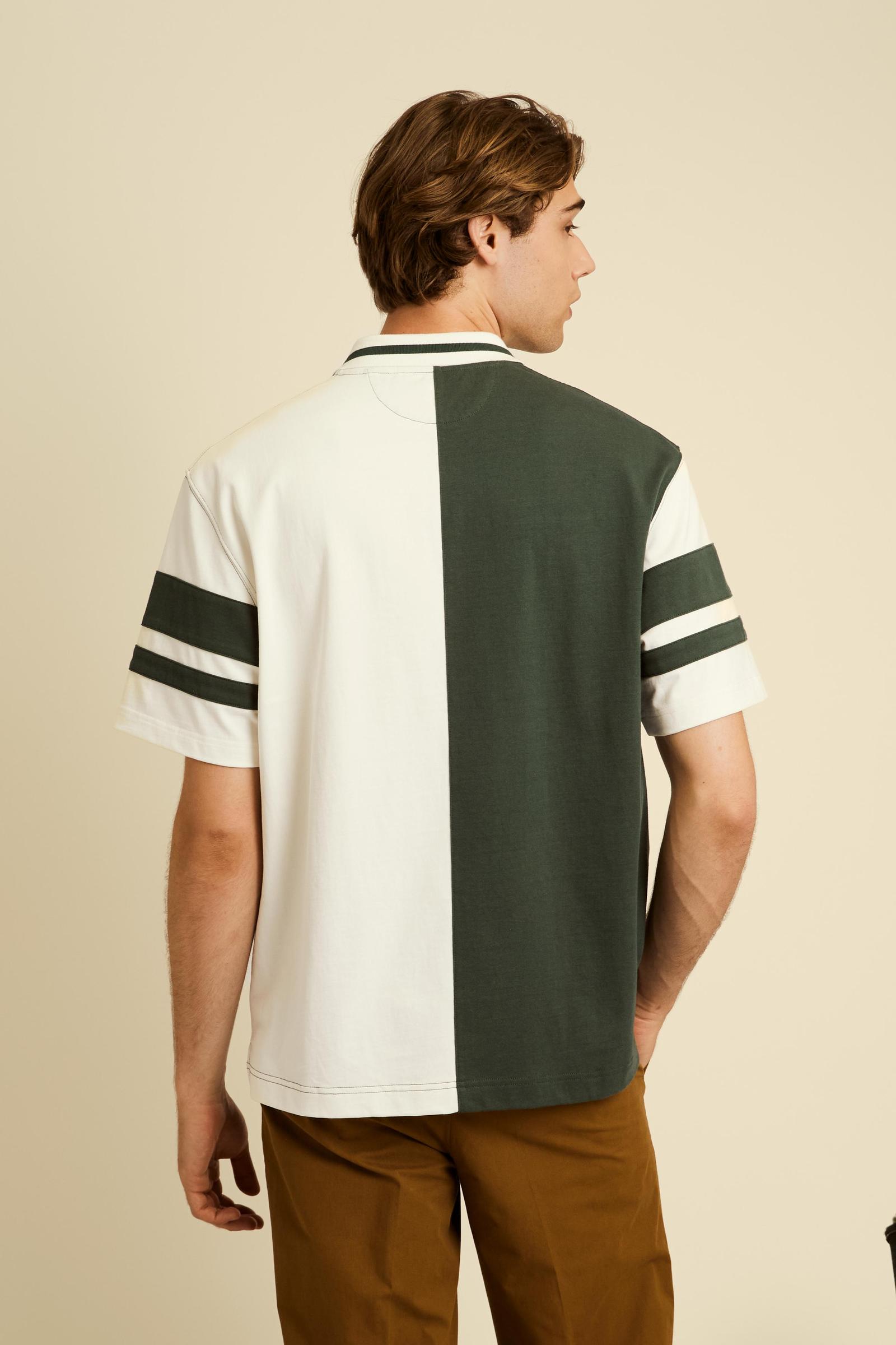 Men’s short-sleeved two-tone heavy cotton jersey polo shirt Guards - Cornelius