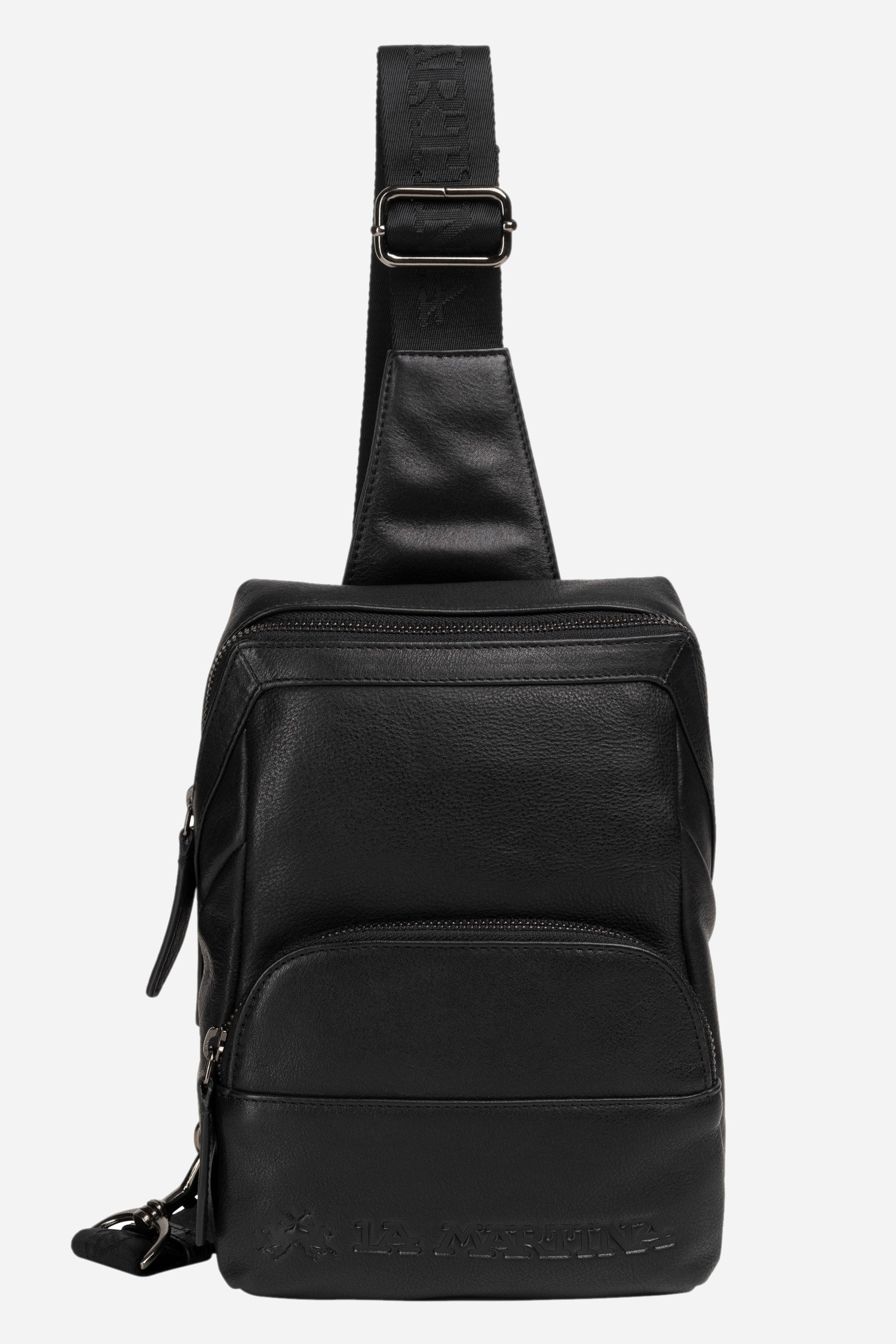 Leather Sling Bag Black Crossbody Bag Mens Men's Leather Crossbody