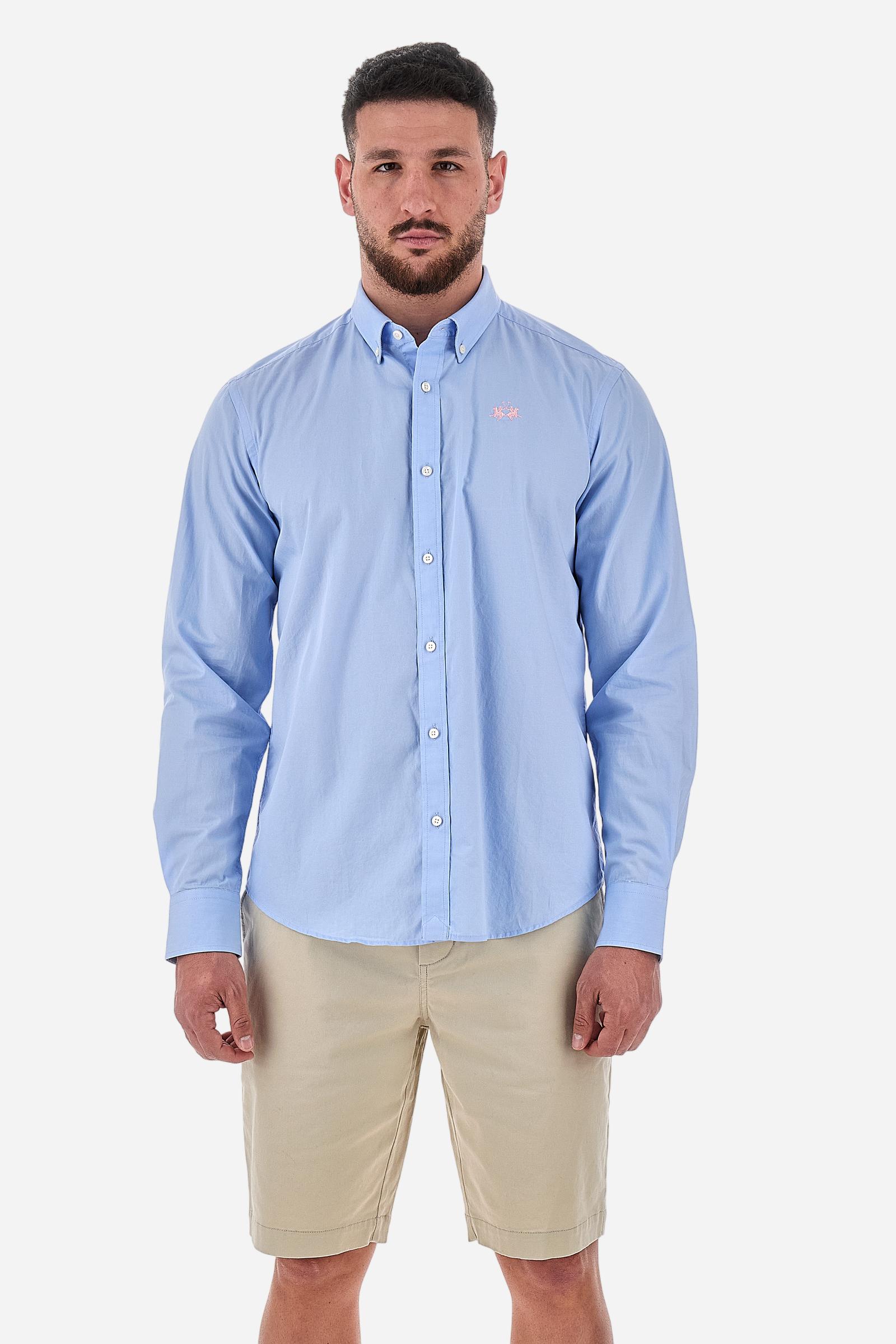 Slim poplin shirt with logo - Adolf