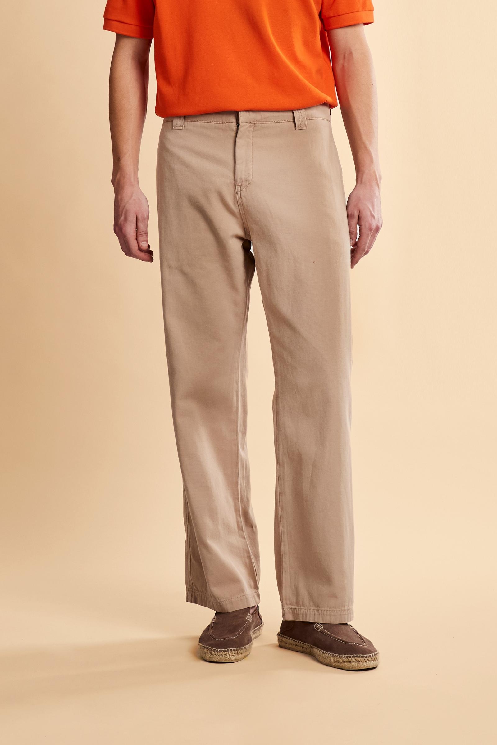 Pantaloni chino uomo in tela cotone e lino Black Label Edition - Chip