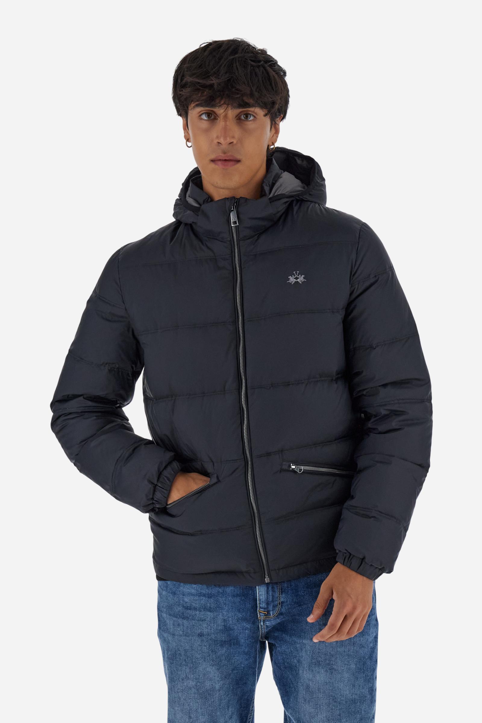 Men’s nylon down jacket with feather padding - Bertrand