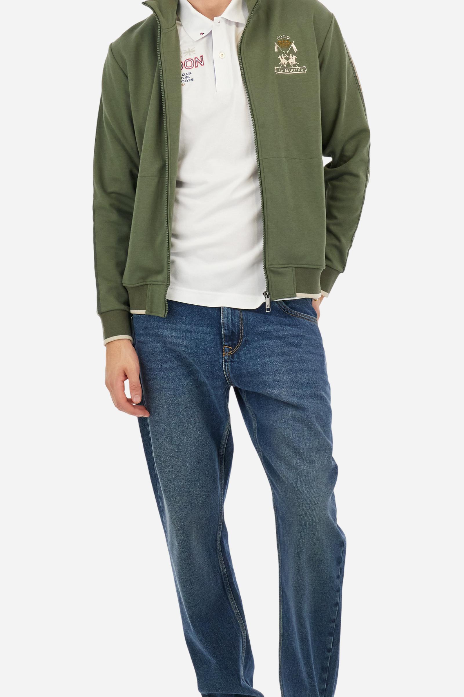 Polo shirt in stretch piqué cotton in regular fit - Adam