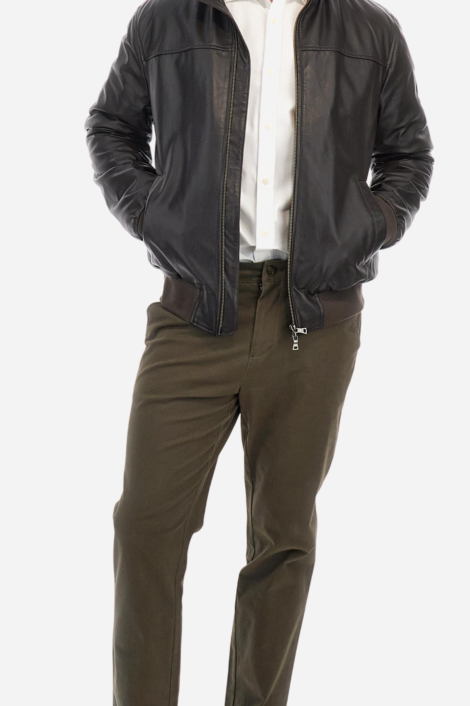 Slim poplin shirt with logo - Adolf