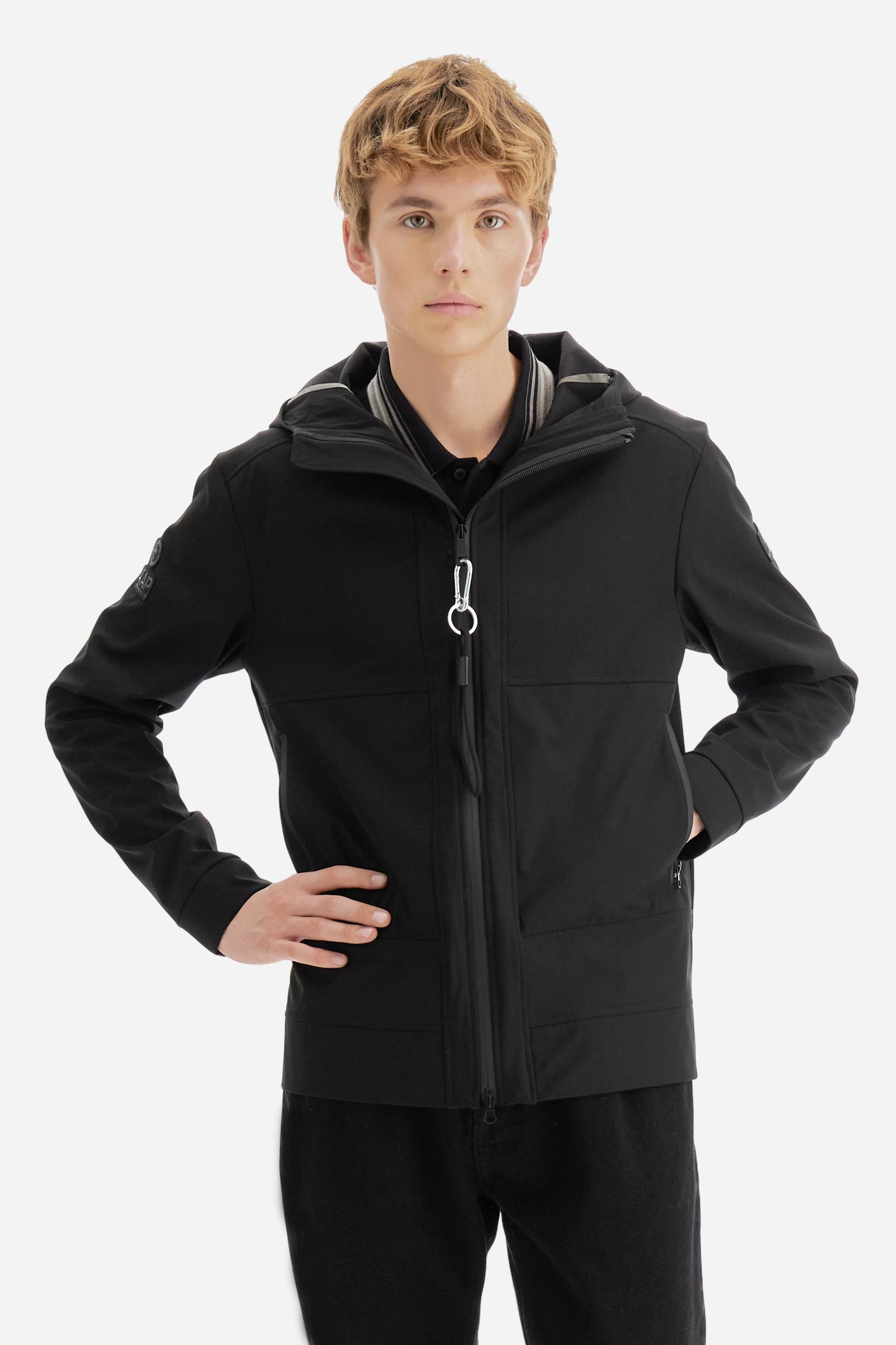 Campera de hombre con capucha en soft Shell - Barnabas