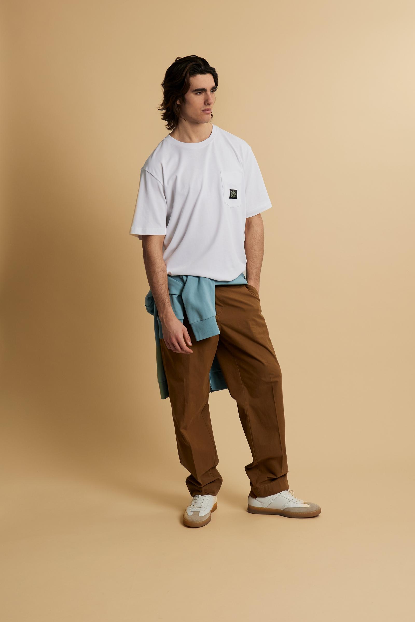 Men’s cotton T-shirt with Guards pocket – Clay